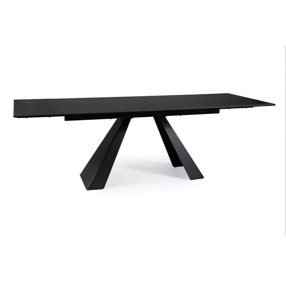 Esstisch Salvadore 160/240x90cm, Material: Gehärtetes Glas/Keramik