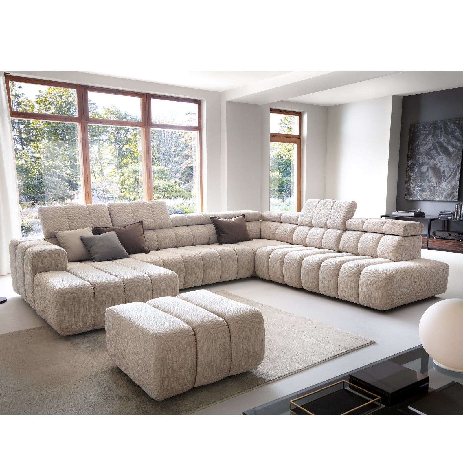 Modulare Garnitur Zürich, Material: Auswahl möglich