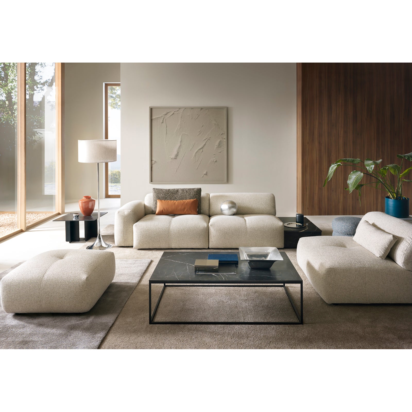 Modulare Garnitur Calm, Material: Auswahl möglich