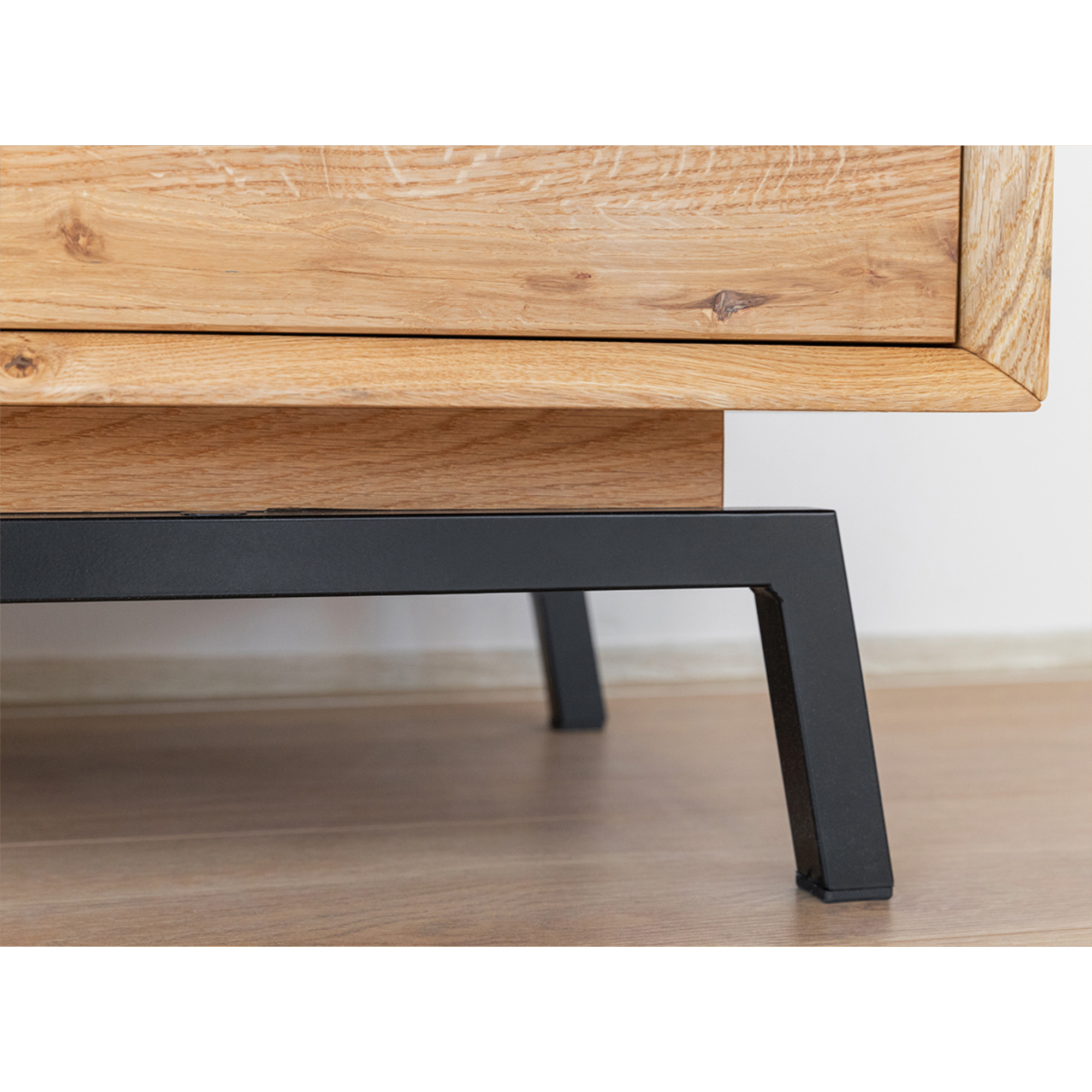Kommode Modern Loft 120,50x45cm, Material: Massivholz Eiche
