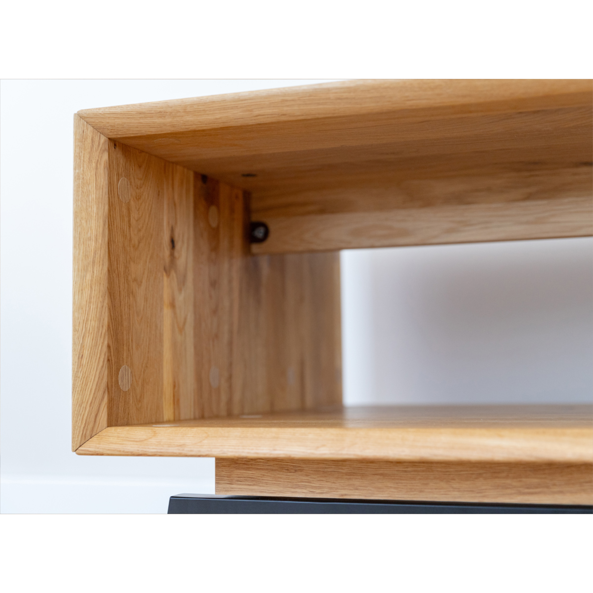Couchtisch Modern Loft 100,50x60cm, Material: Massivholz Eiche