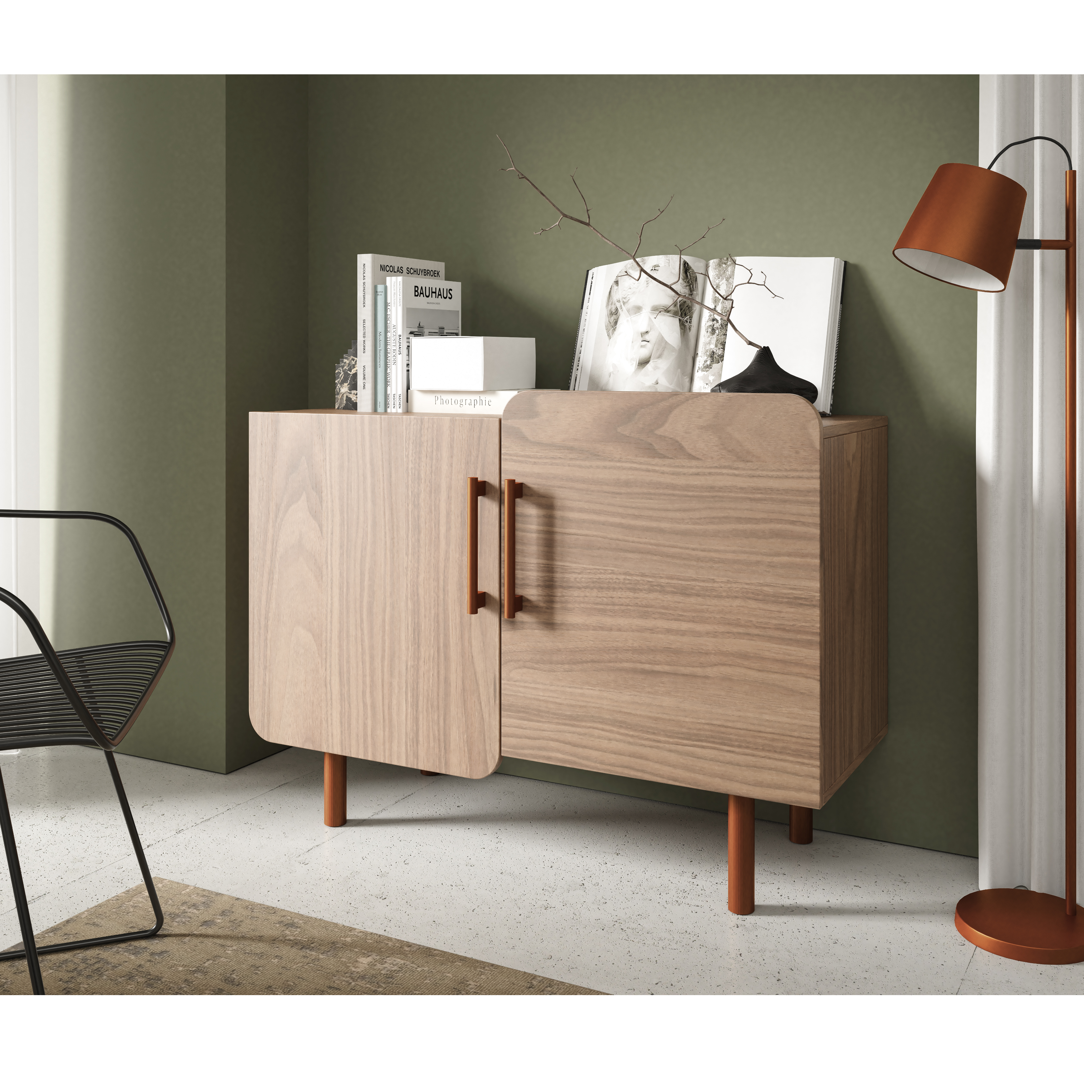 Kommode Livio 110x42cm, Material: Laminierte Platte