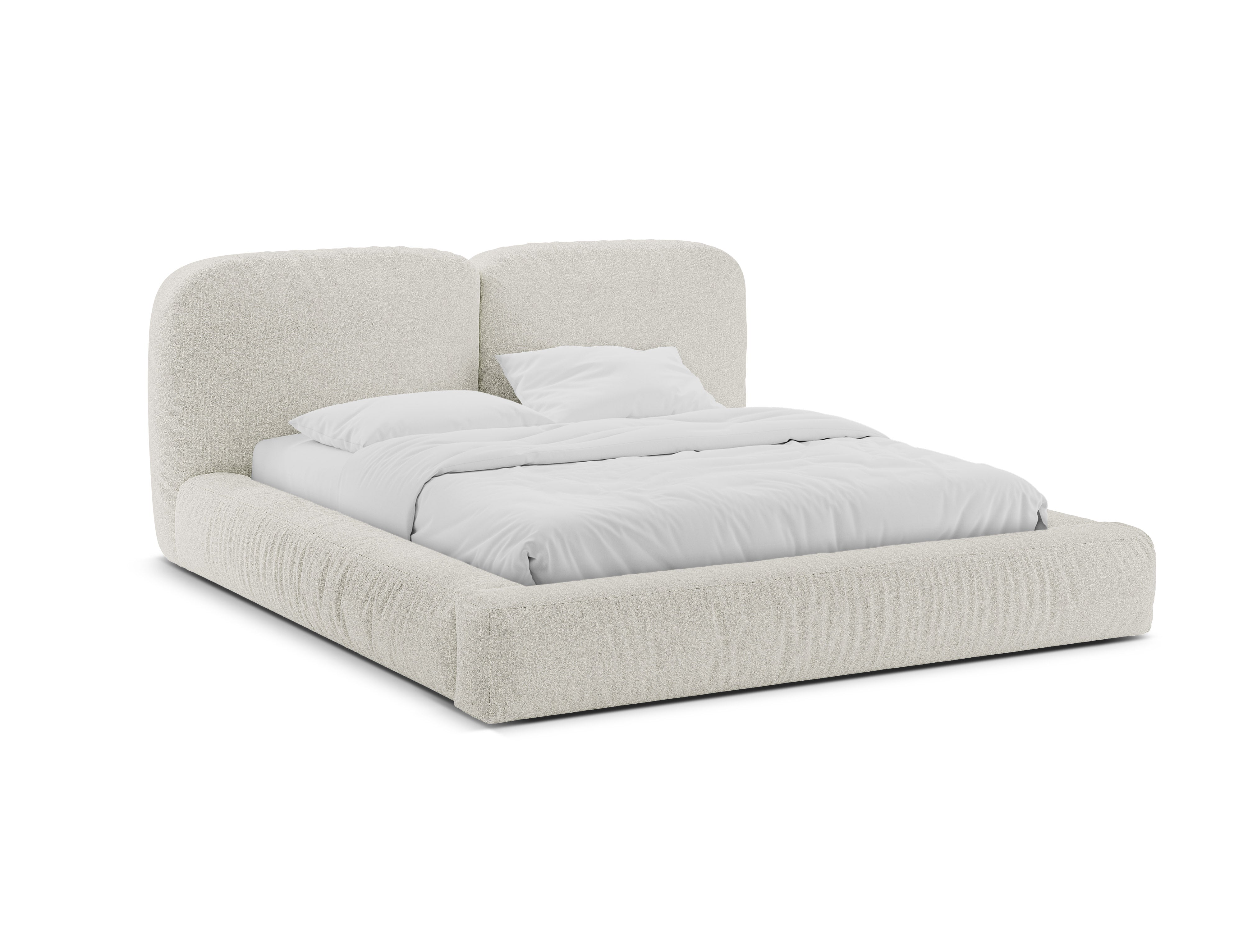 Bett Martina, Material: Bouclé