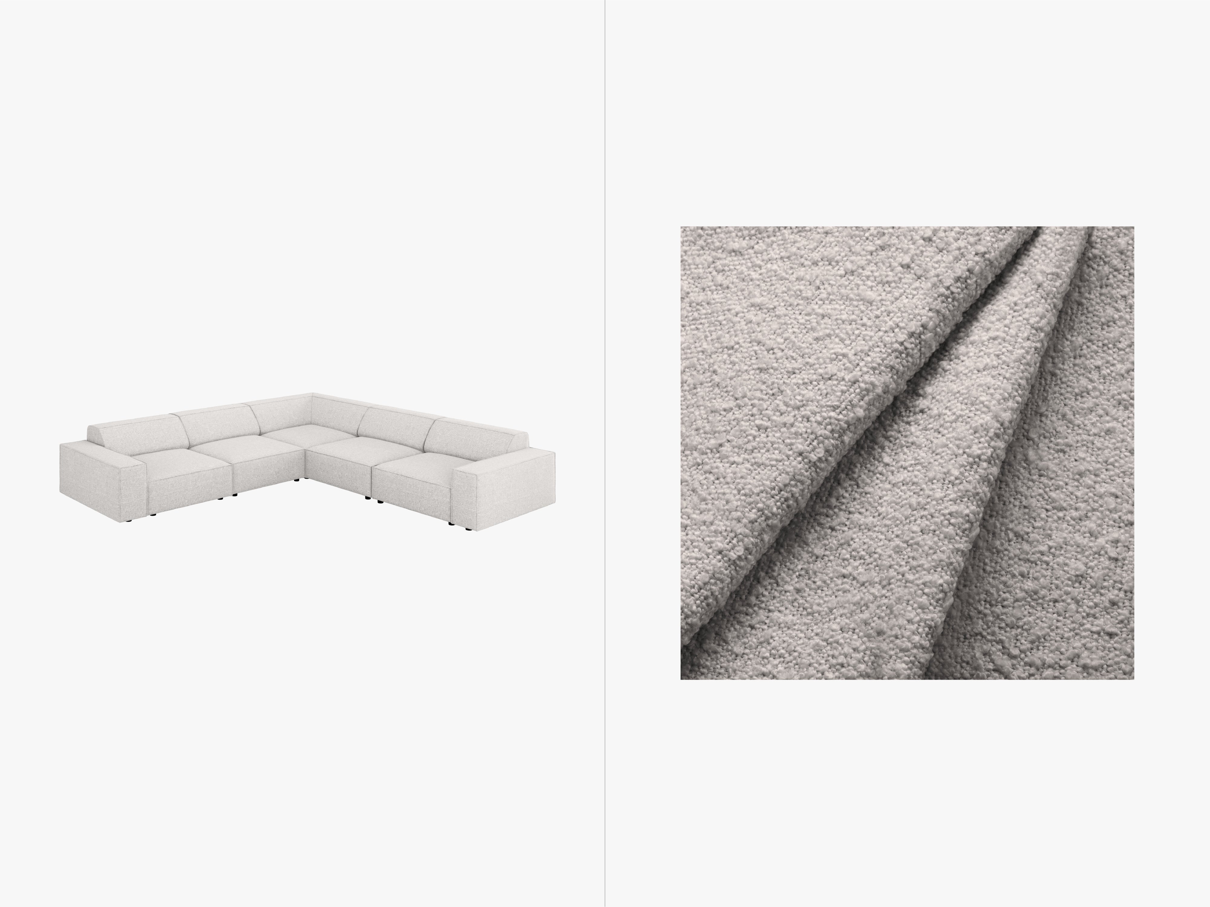 Sitzgarnitur Jodie 283x283 cm, Material: Bouclé