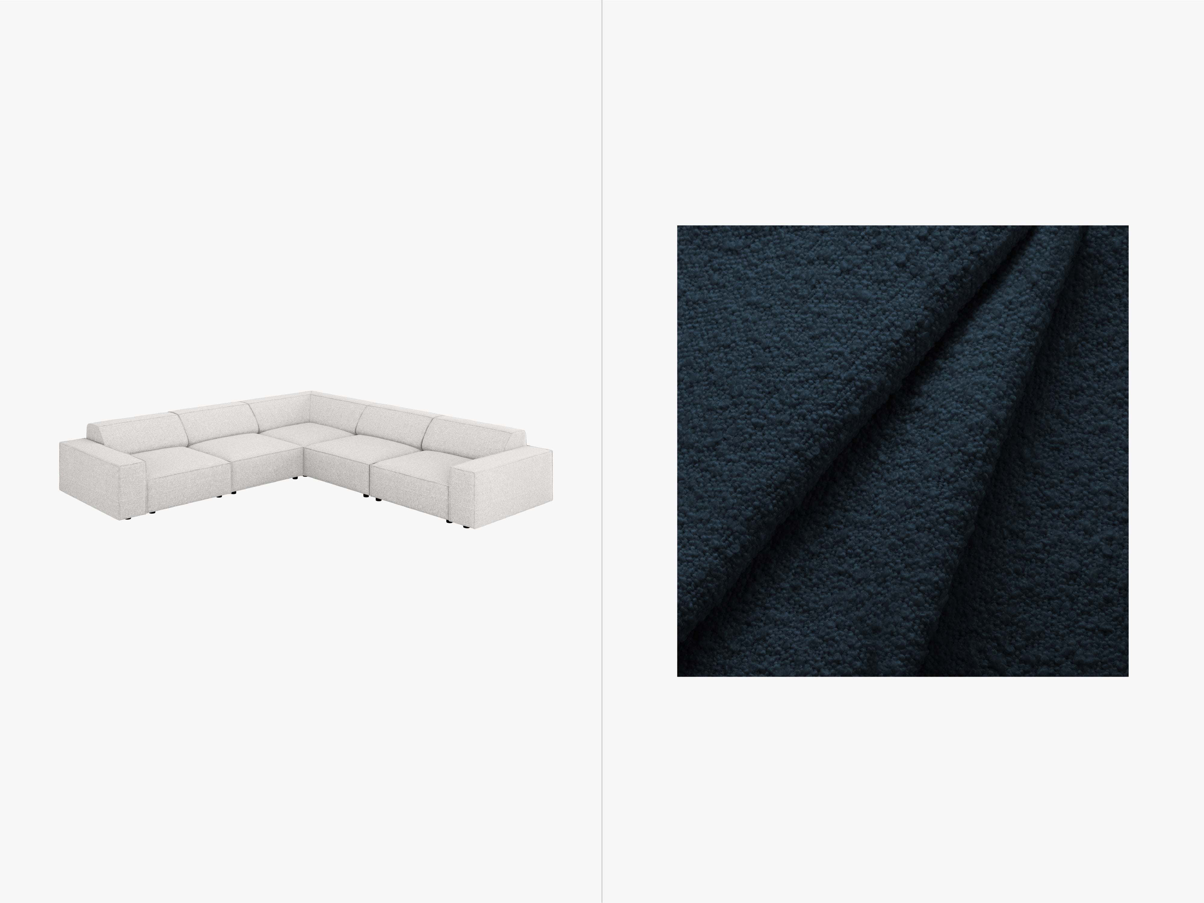 Sitzgarnitur Jodie 283x283 cm, Material: Bouclé