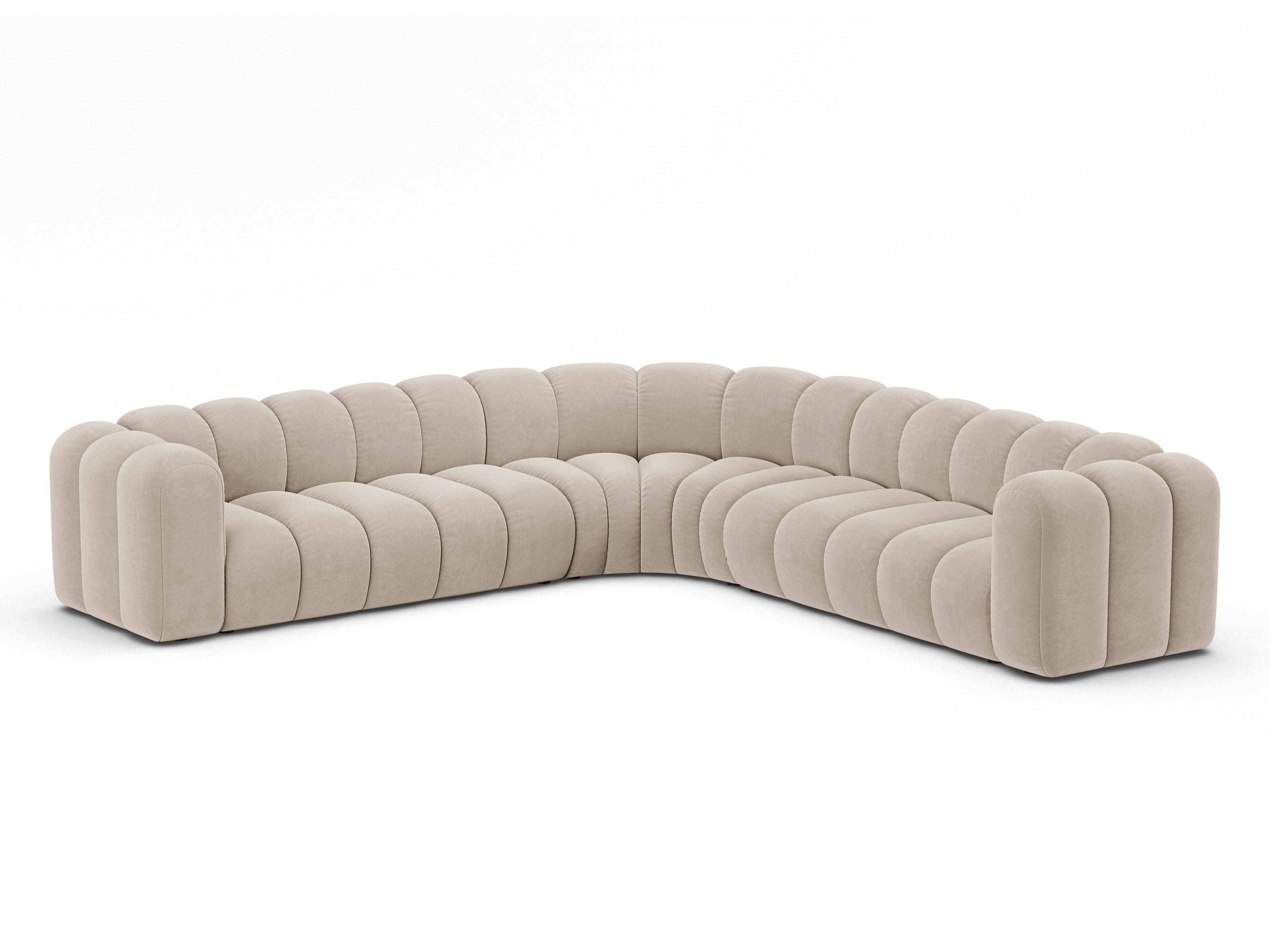 Sitzgarnitur Lupine 309x309 cm, Material: Samt