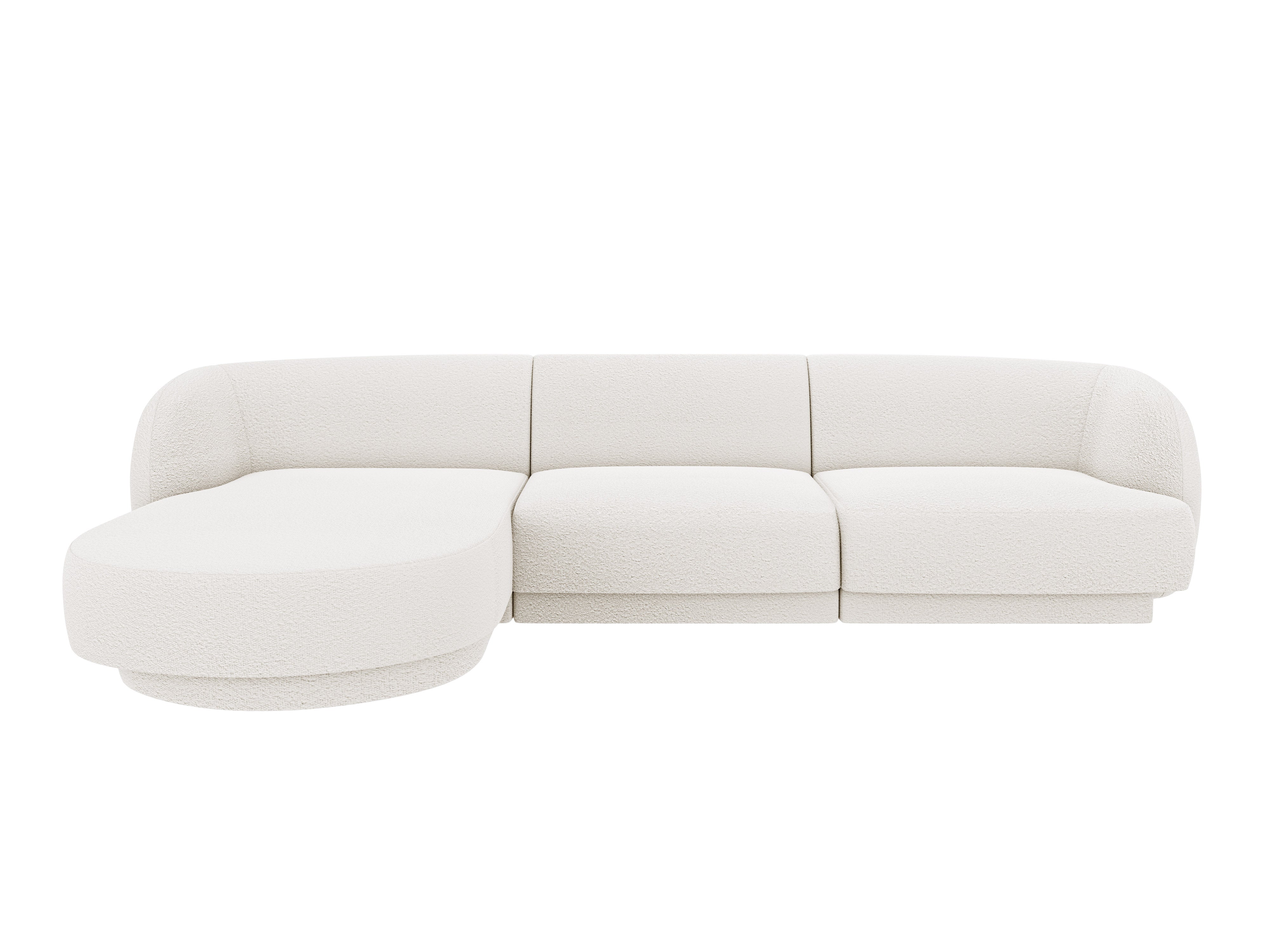 Sitzgarnitur Miley 255x165cm, Material: Bouclé