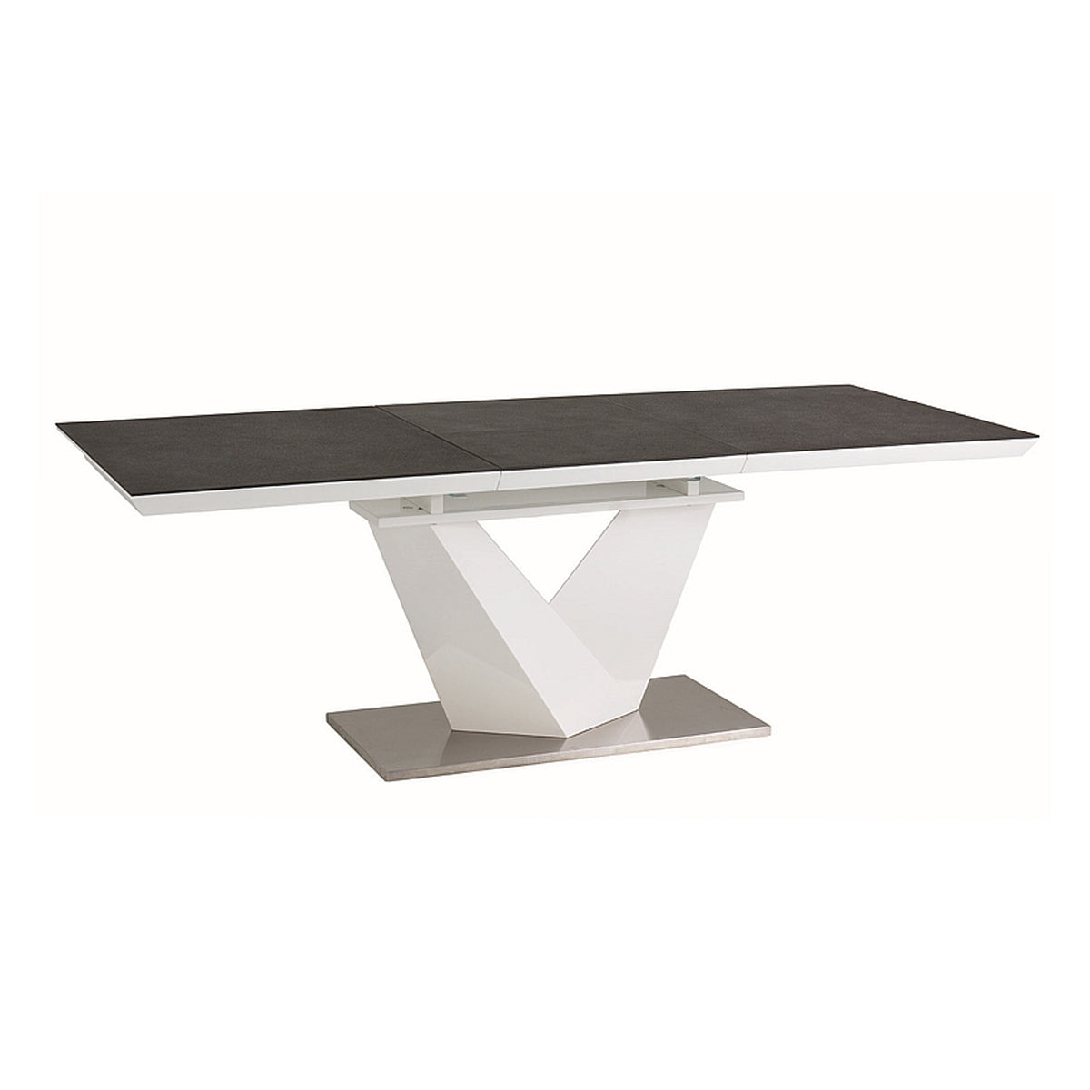 Esstisch Alaras II, Material: Gehärtetes Glas, MDF