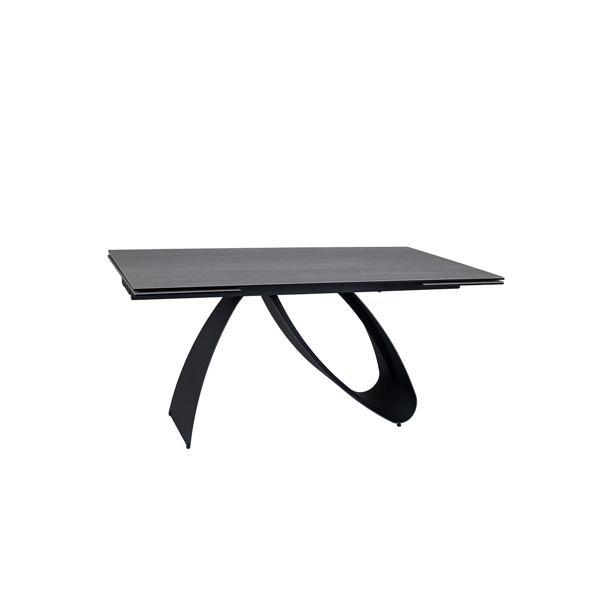 Esstisch Diuna 160/240x90cm, Material: Gehärtetes Glas, Keramik