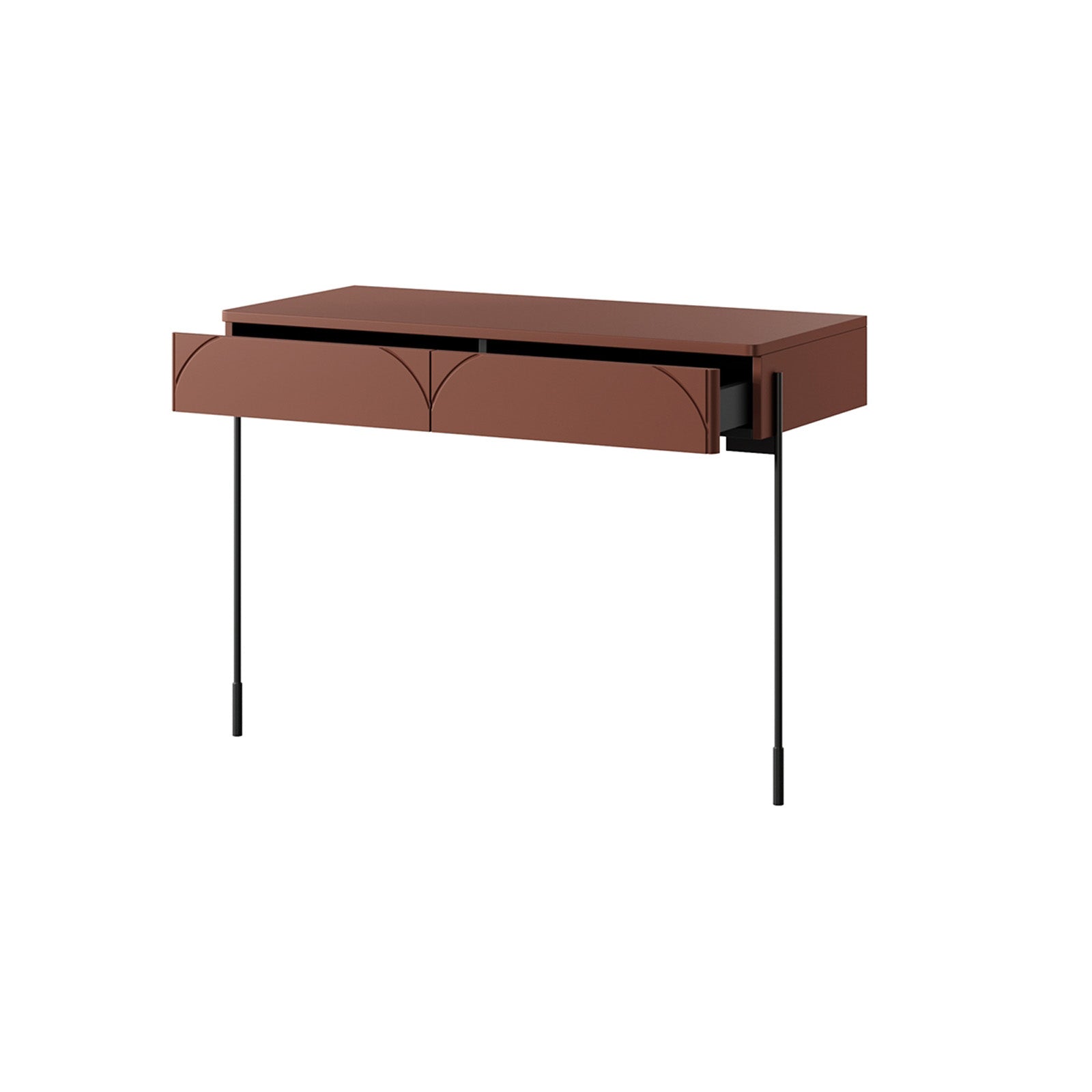 Beistelltisch Sonatia 104cm, 2 Schubladen, Material: MDF