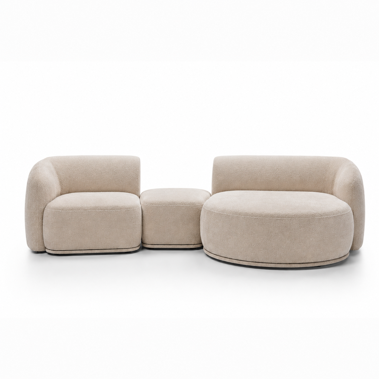 Modulares Sofa Nobo 308x147 cm, Material: Auswahlmöglichkeit