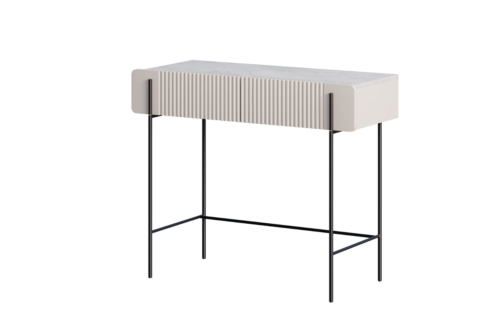 Beistelltisch Malmi 100cm, 2 Schubladen, Material: MDF