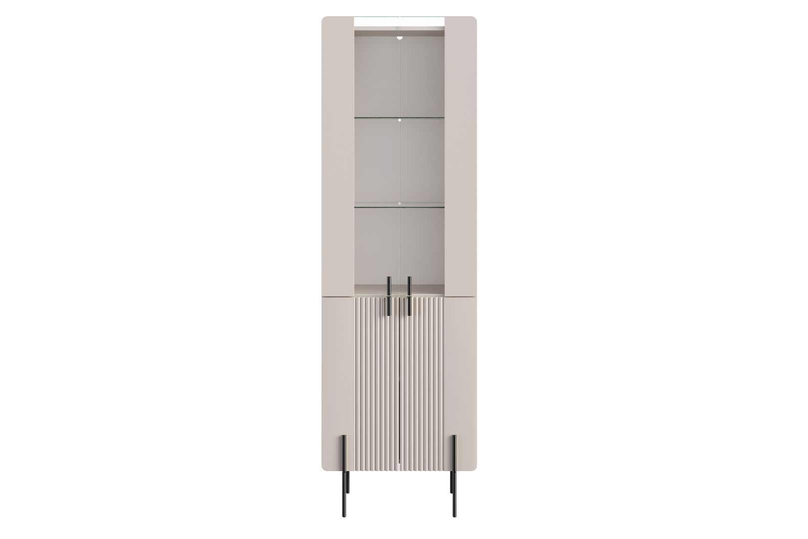 Vitrine Malmi 190cm, Material: MDF, Melaminplatte