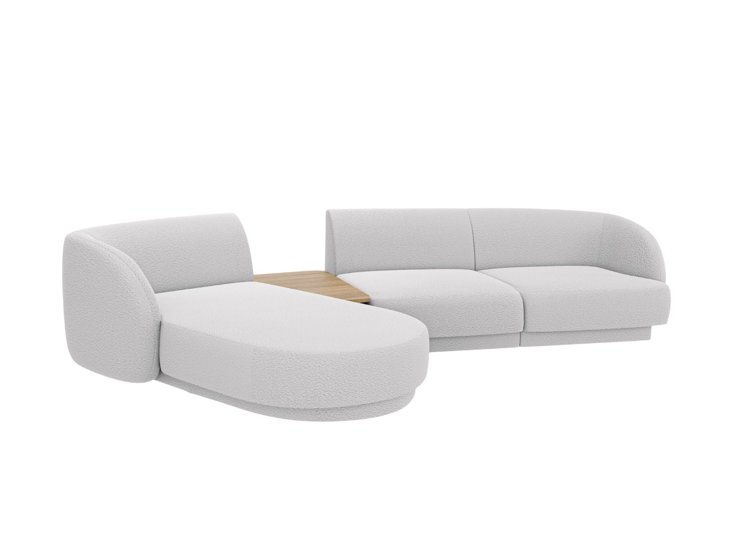 Ecksofa Miley 303x178cm, Material: Boucle