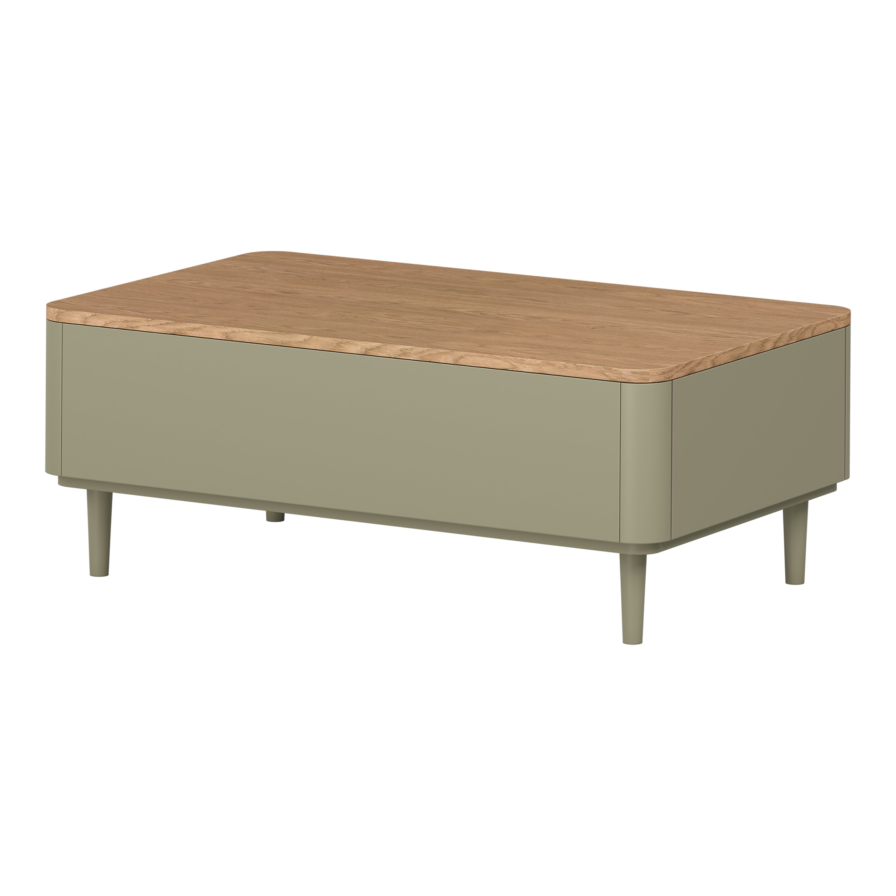 Elivo Couchtisch 100x60cm, Material: MDF, Melaminplatte