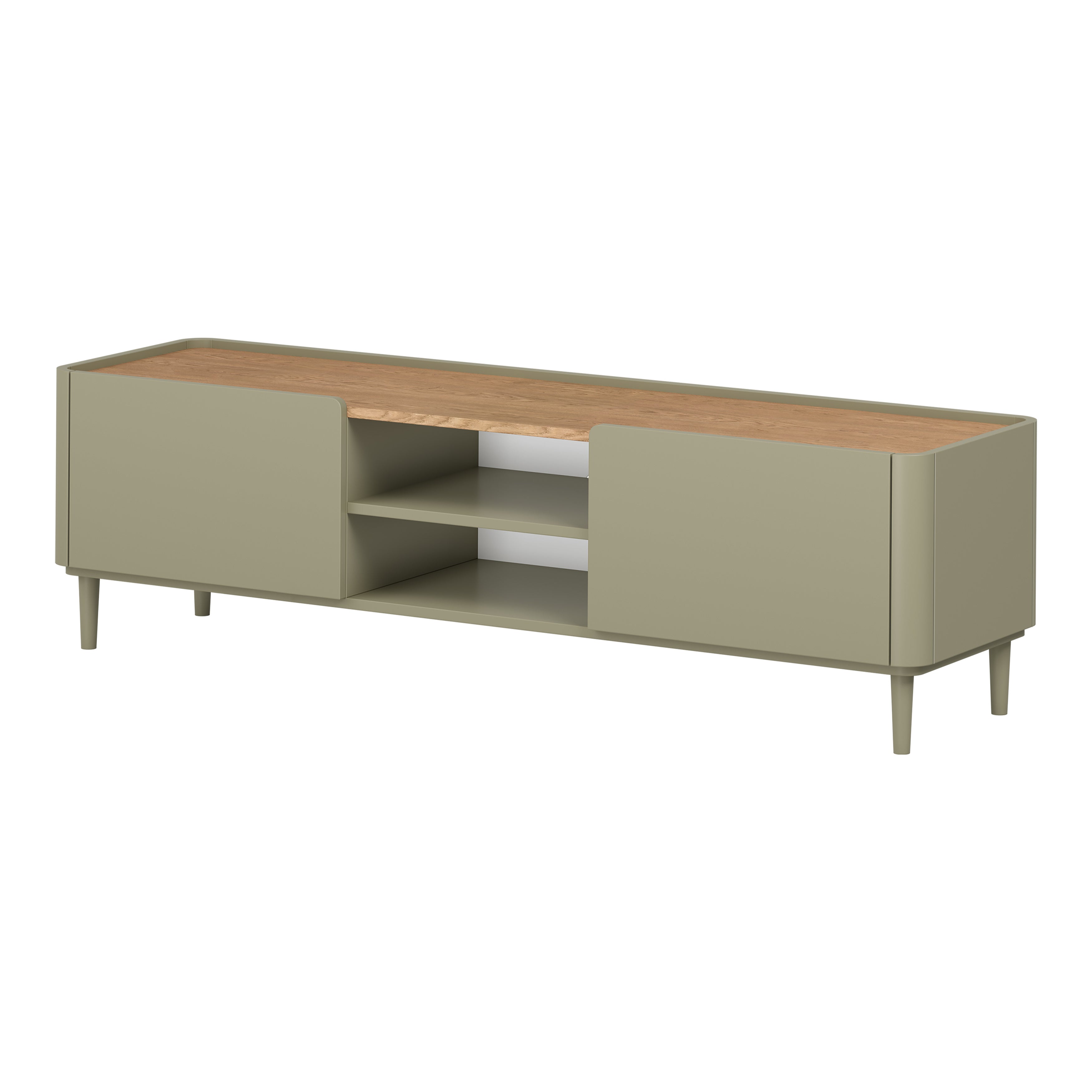 TV Kommode Elivo 170cm, Material: MDF, Melaminplatte