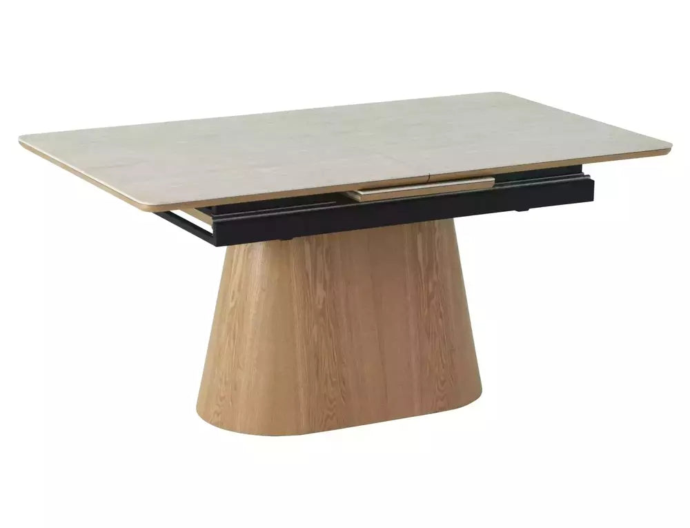 Ausziehbarer Esstisch Monaco 160/200x90cm, Material: MDF und Keramik