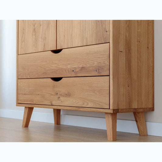 Schrank Simona 90x180 cm, Material: Massivholz Eiche