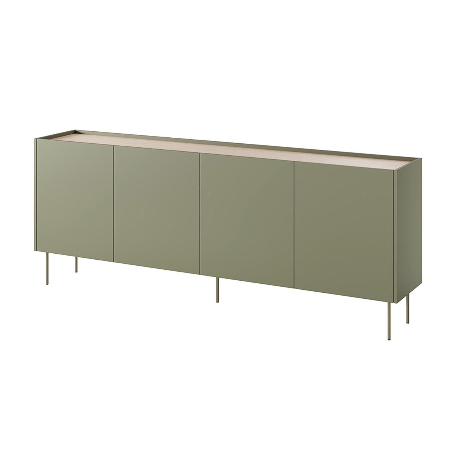 Kommode Desin 220cm, 4 Türen, Material: MDF