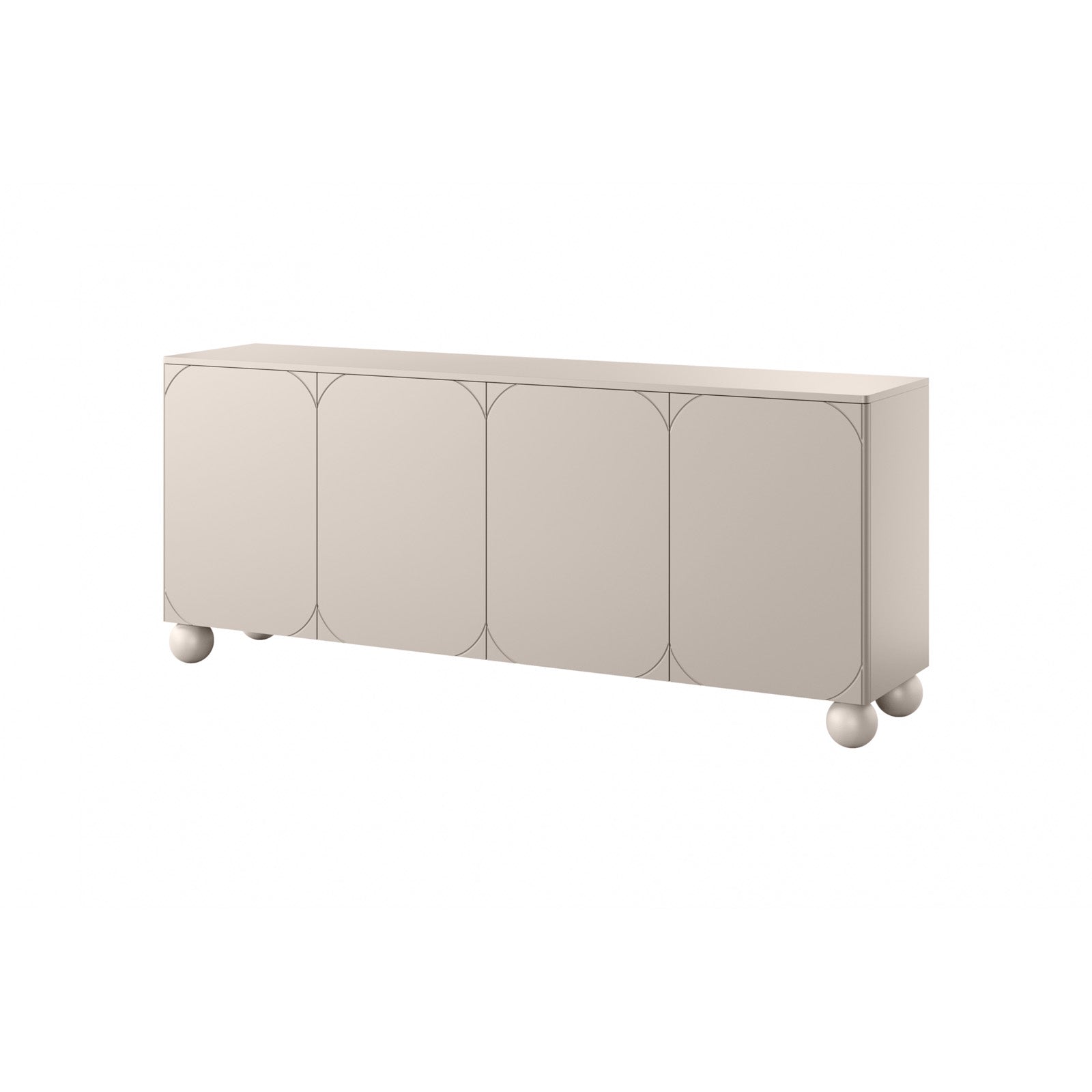 Sonatia Kommode 200cm, 4 Türen und 4 Schubladen, Material: MDF