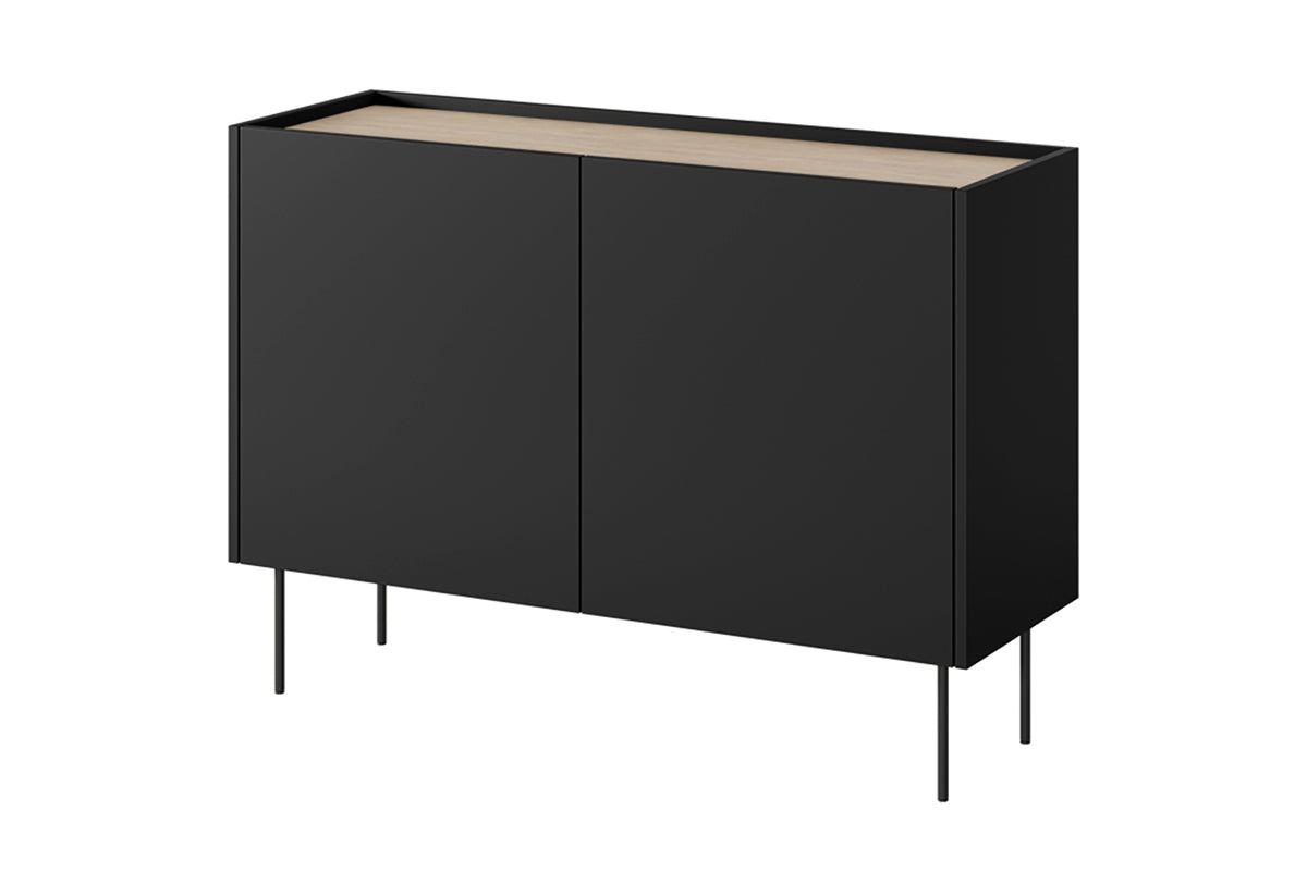 Kommode Desin 120cm, 2 Türen und 2 Schubladen, Material: MDF