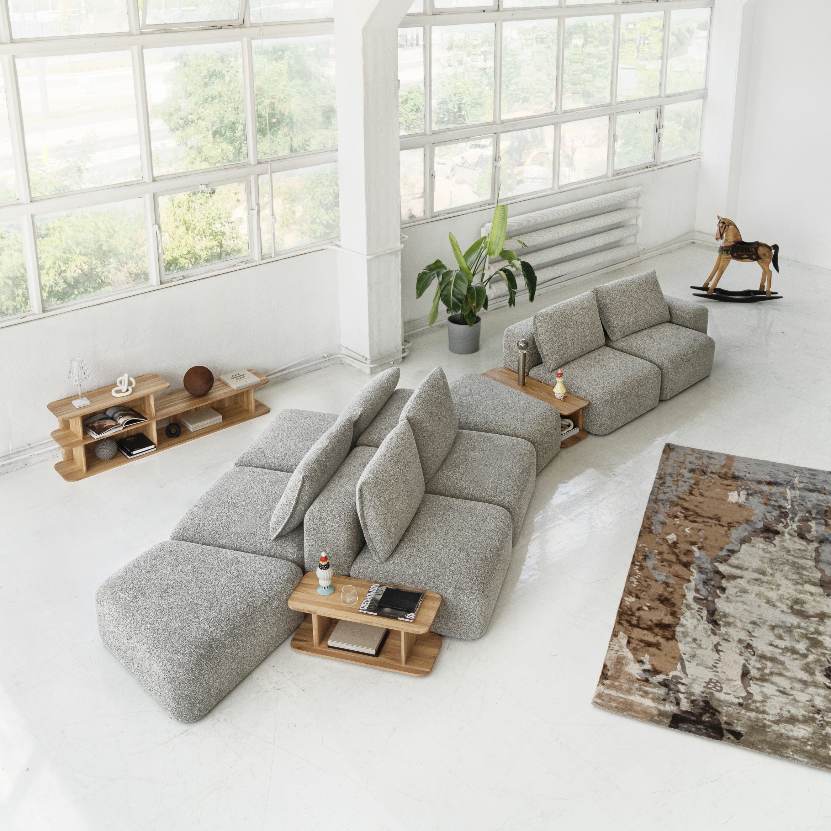 Modulare Garnitur Dune, Material: Auswahl möglich