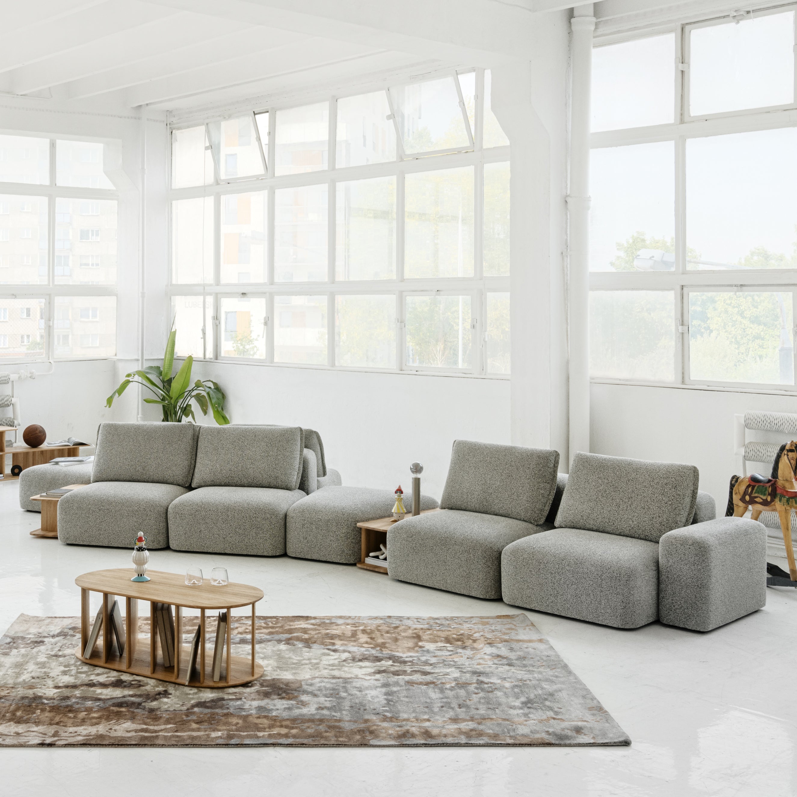 Modulare Garnitur Dune, Material: Auswahl möglich