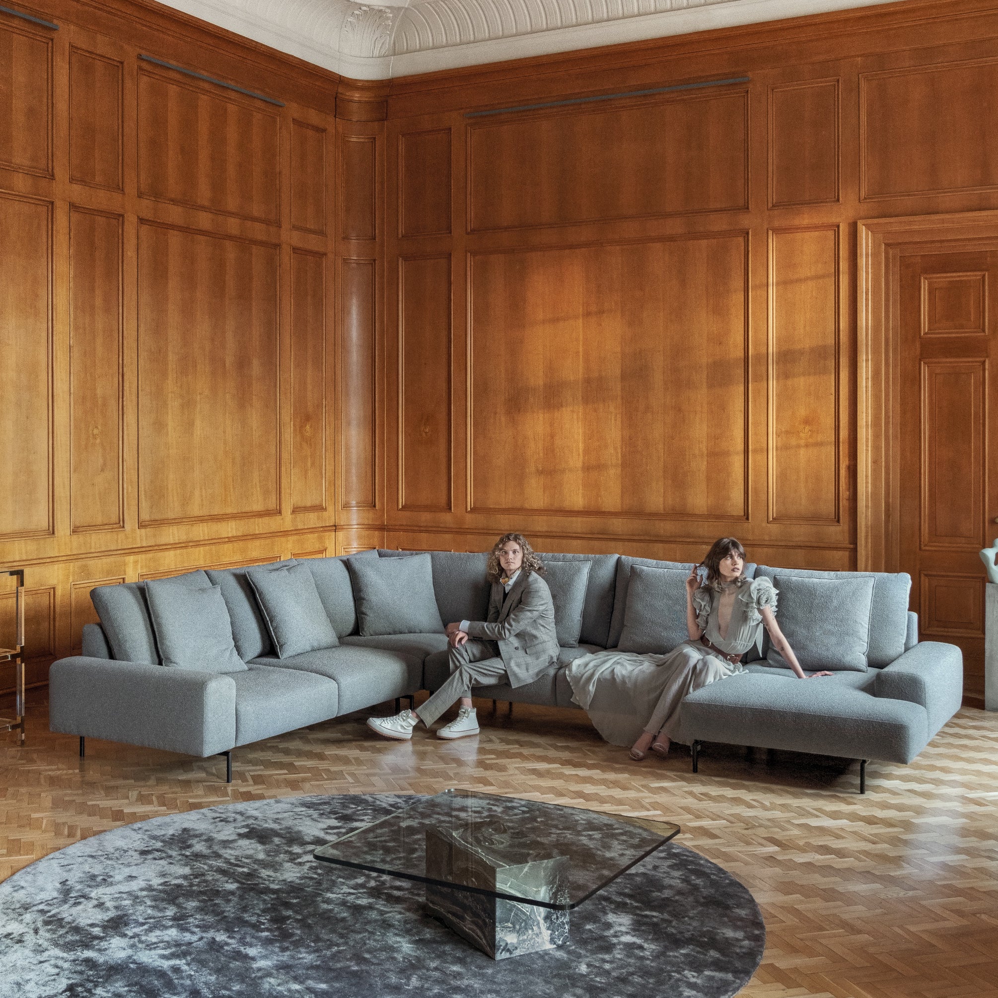 Modulare Garnitur Miami, Material: Auswahl möglich