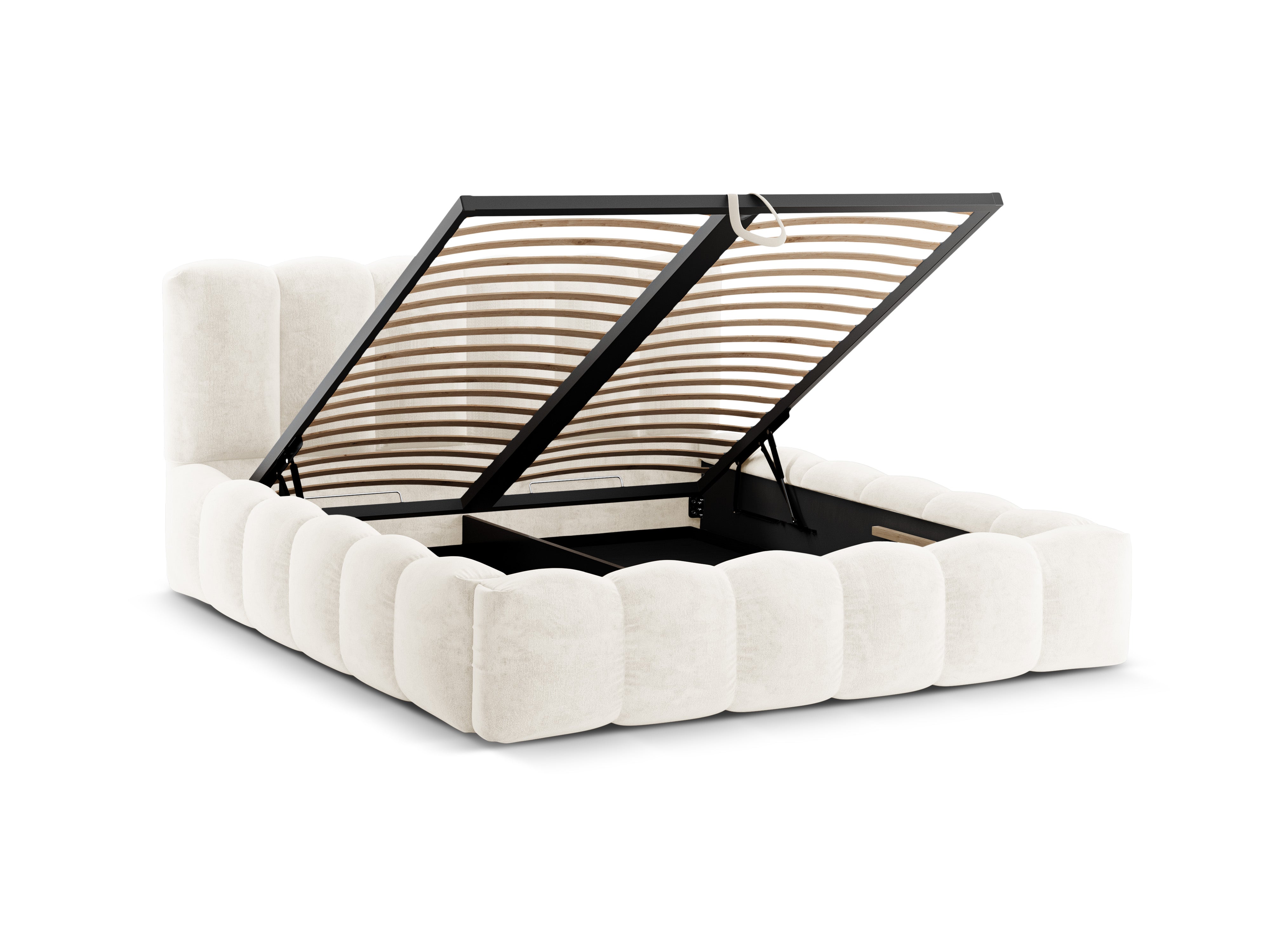 Lupine bett 140x200cm, Material: Chenille Haga