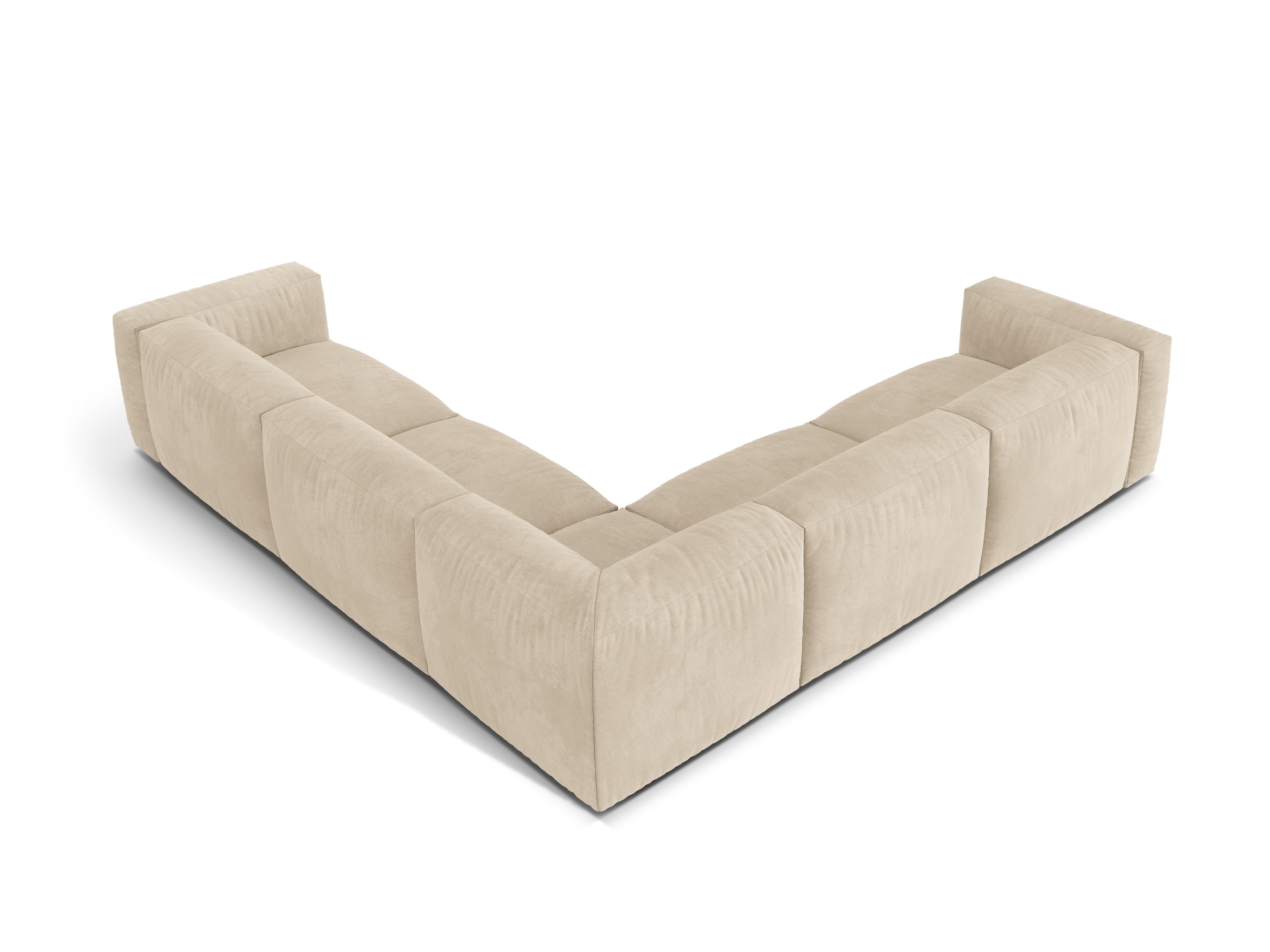 Eckgarnitur Martina, 312x312cm, Material: Samt