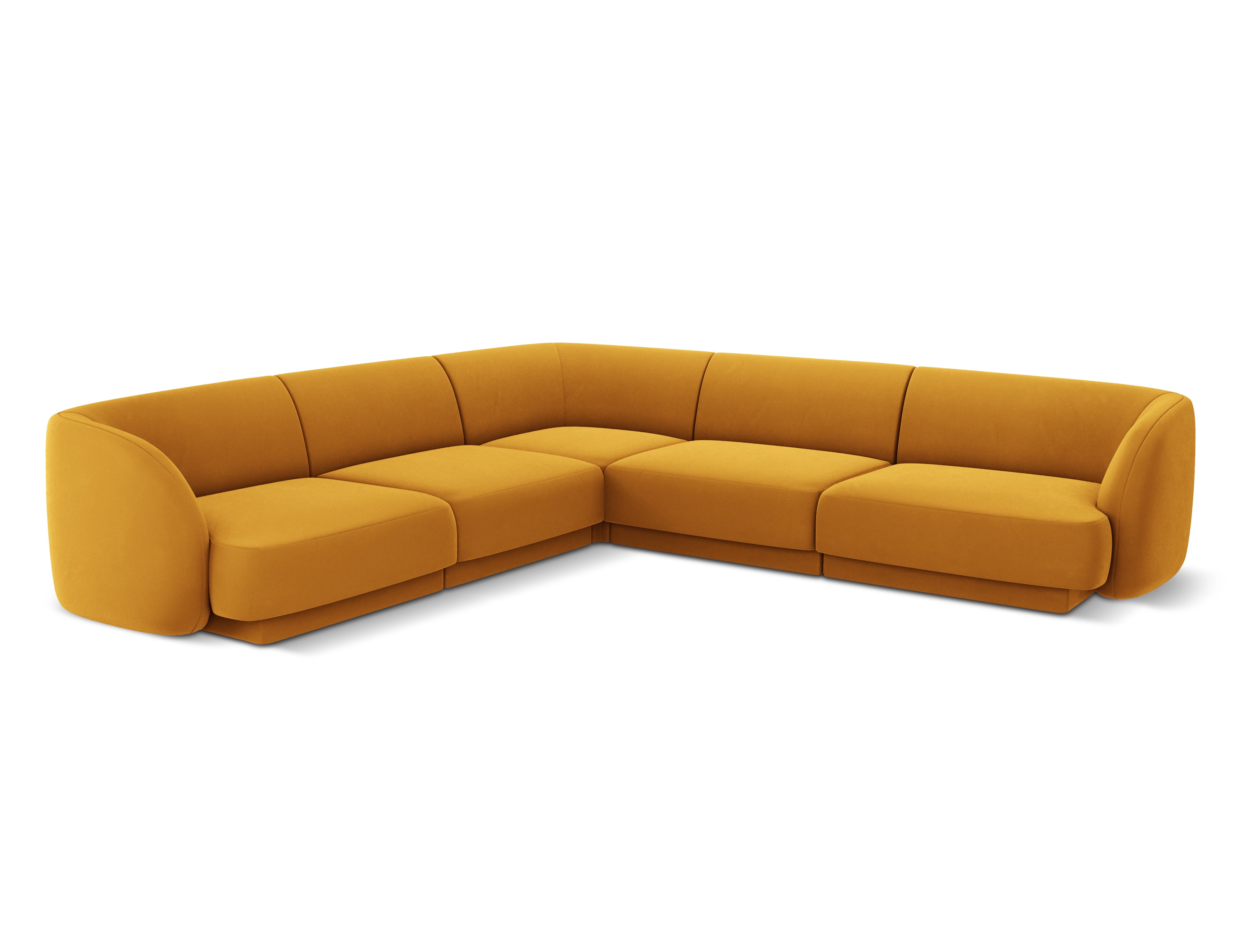 Ecksofa Miley Symmetrisch, 255x255cm, Material: Samt