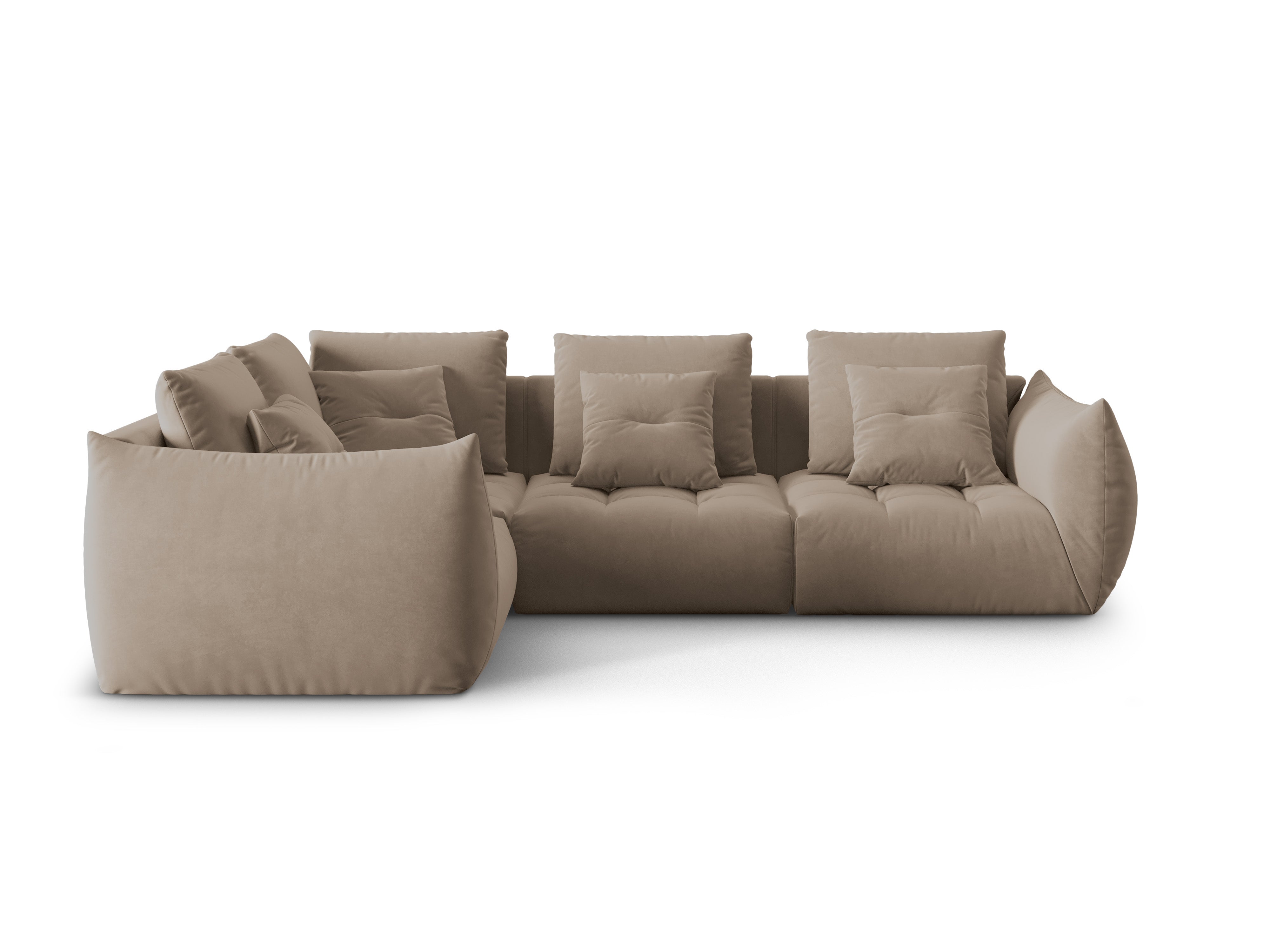 Bloom Ecksofa, 316x216 cm, Material: Samt