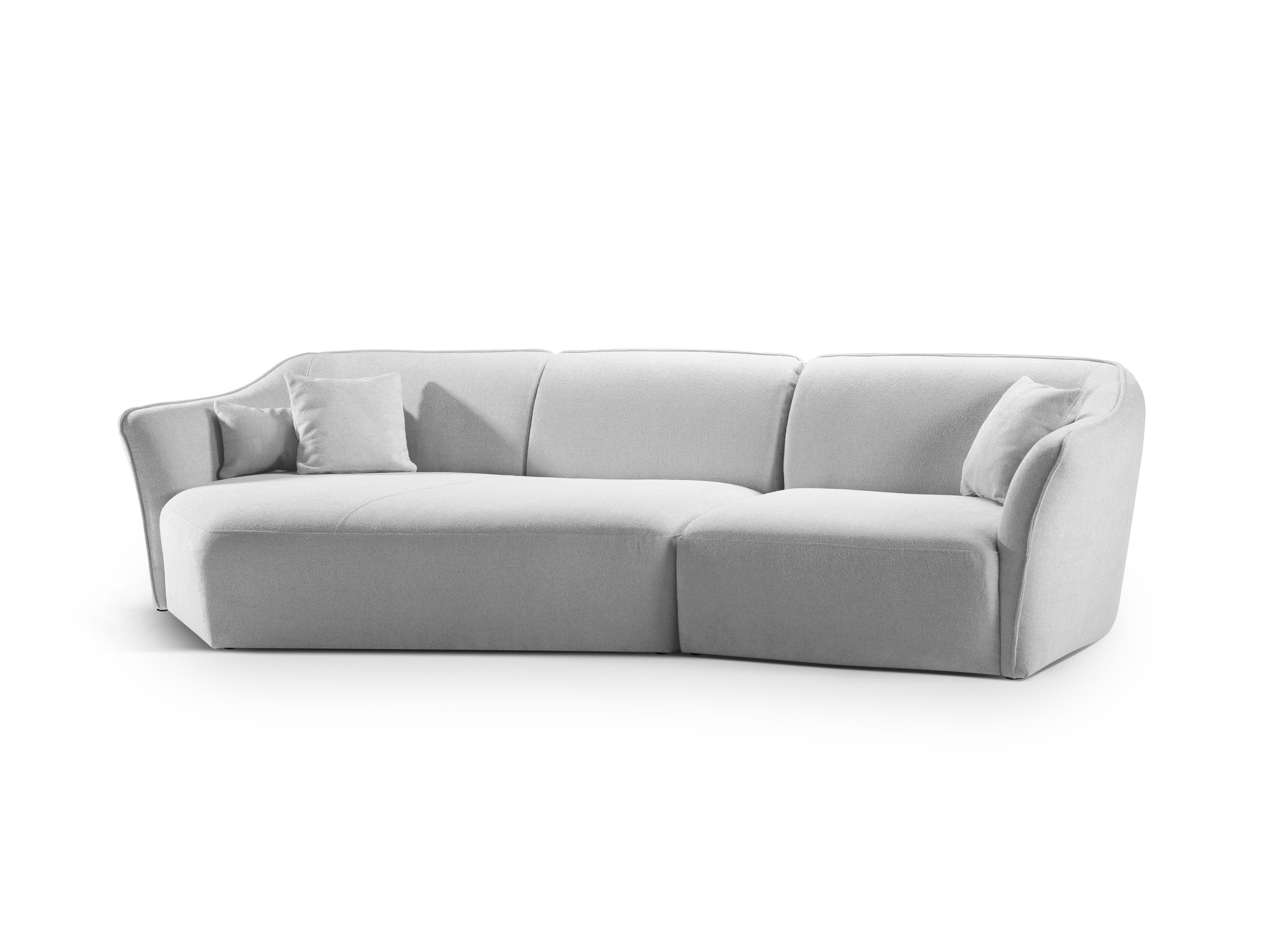Ecksofa Hailey 292x138cm, Material: Bouclé