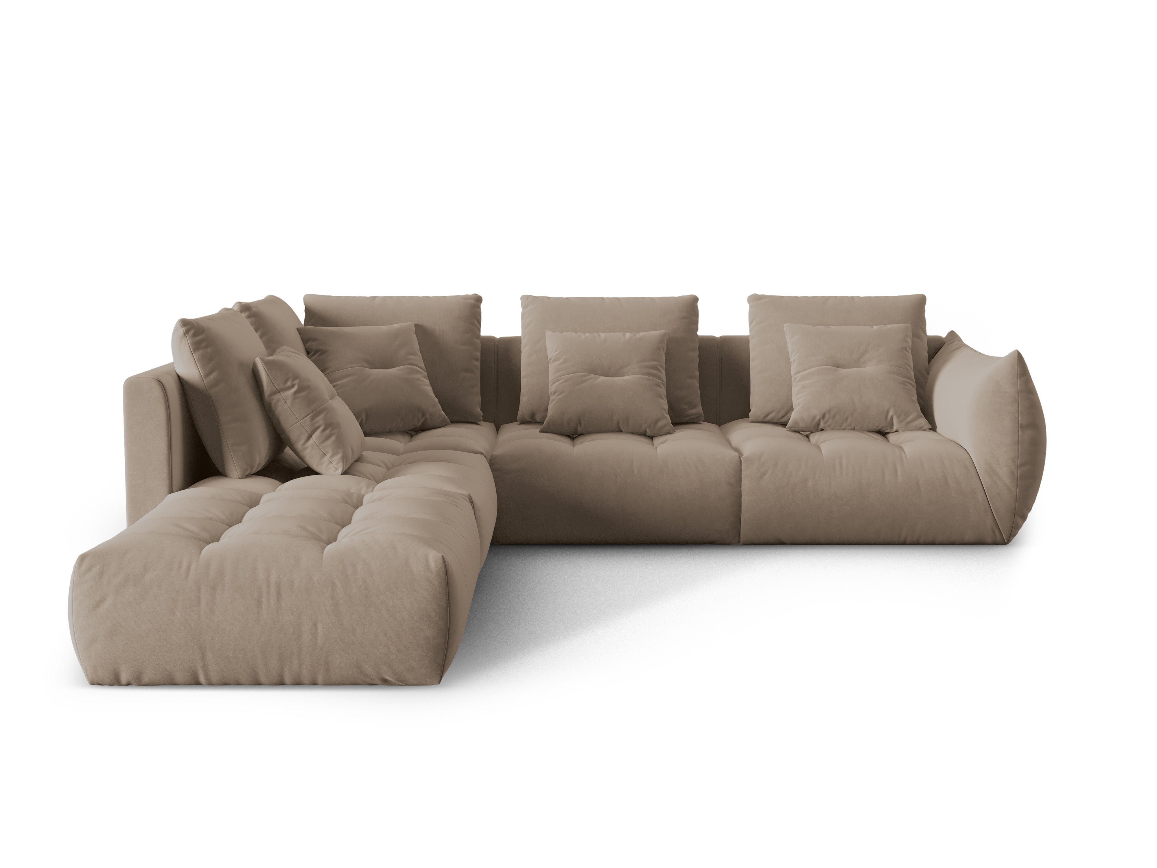 Bloom Ecksofa, 316x310 cm, Material: Samt