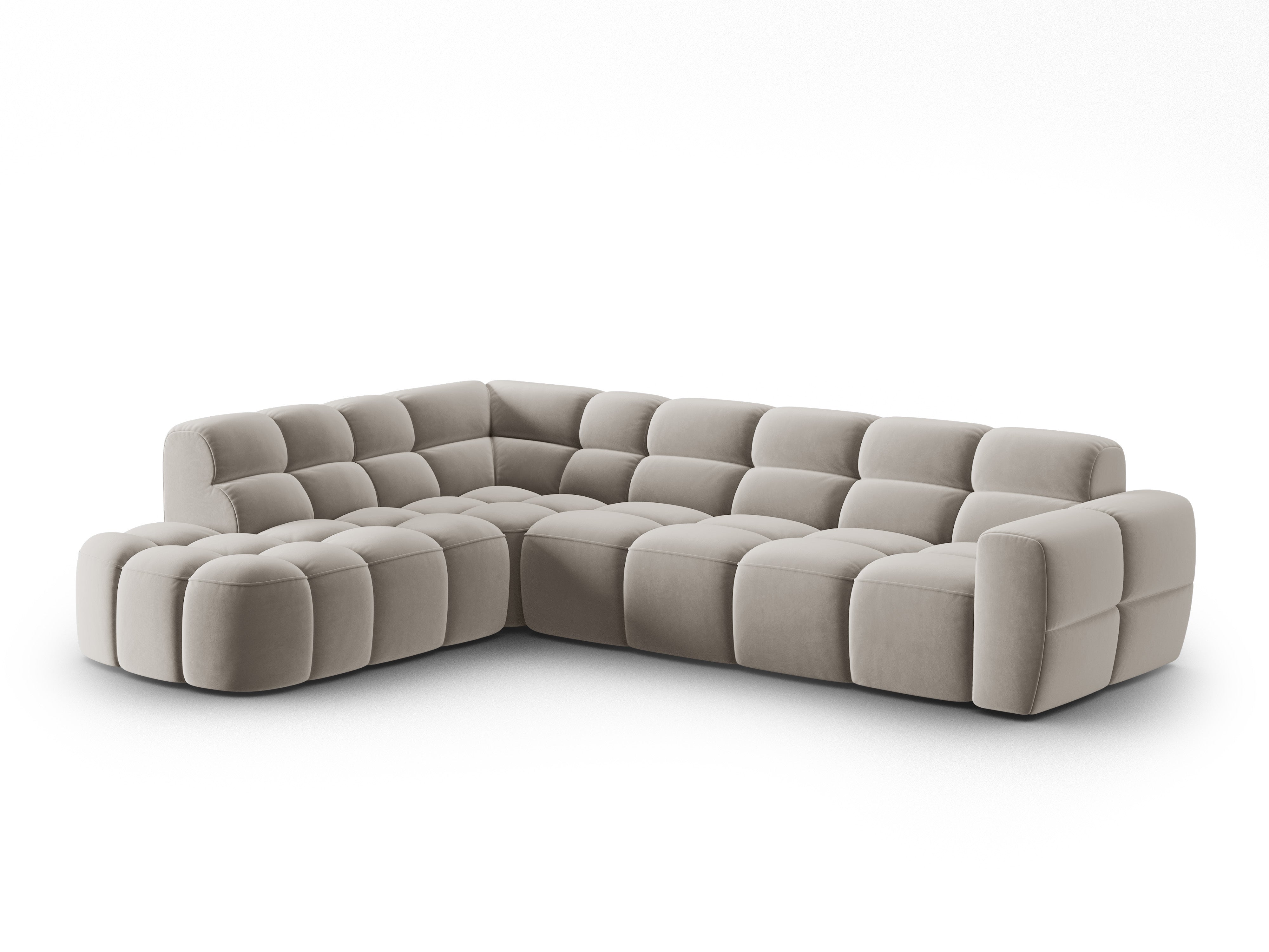 Ecksofa Lisa 293x234cm, Material: Samt