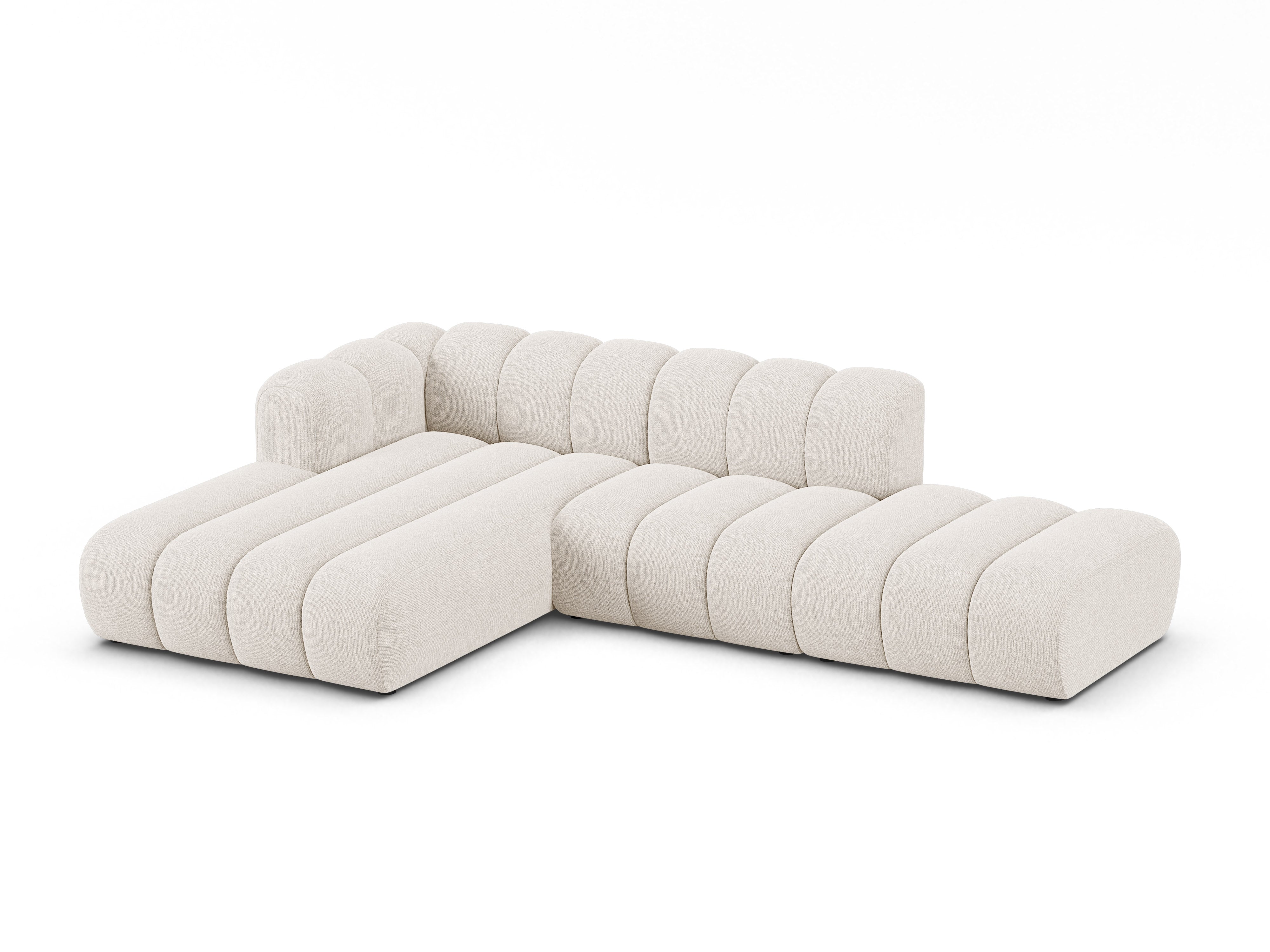Ecksofa Lupine 299x177cm, Material: Chenille Eden