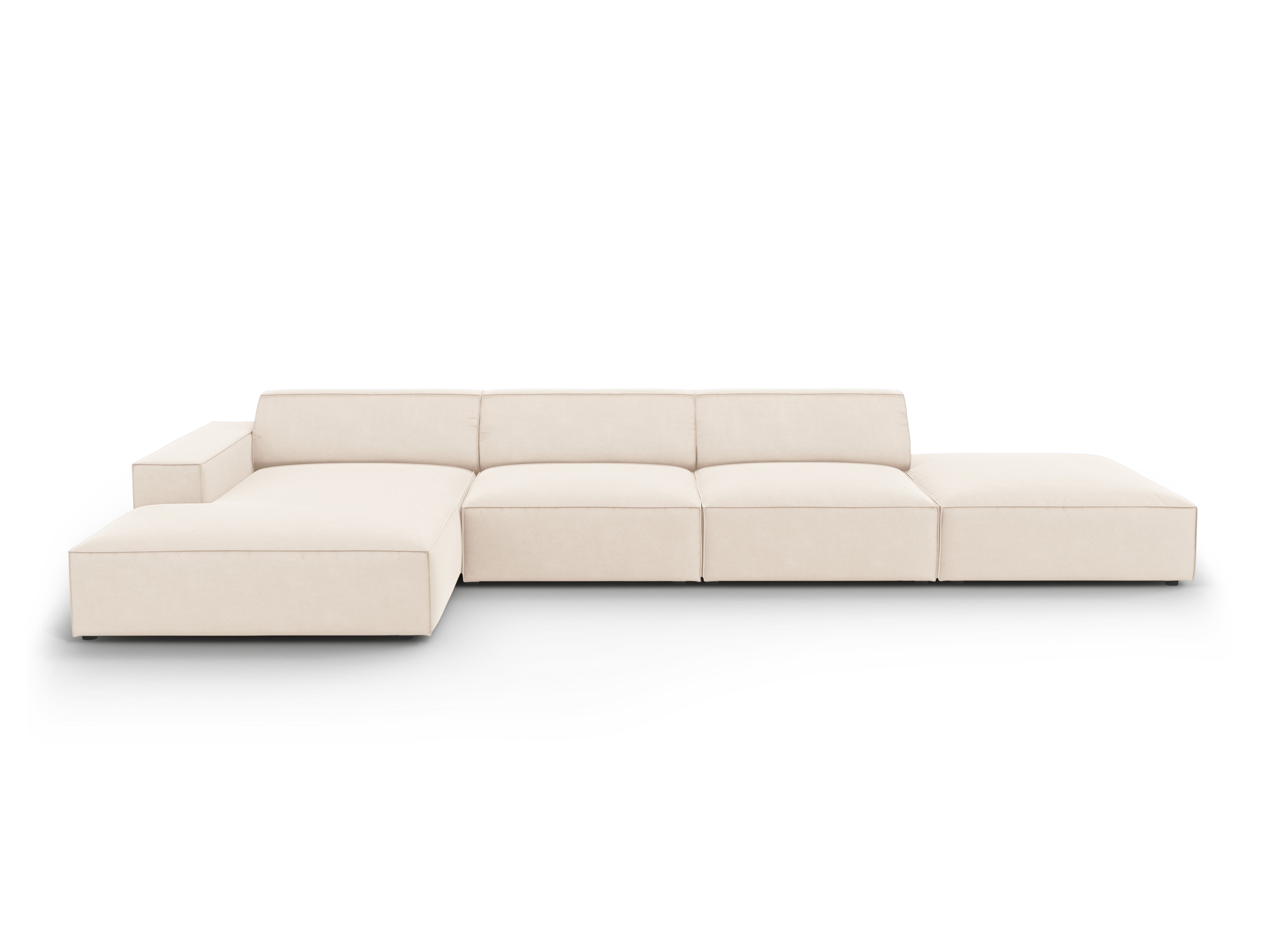 Ecksofa Jodie 341x166cm, Material: Samt