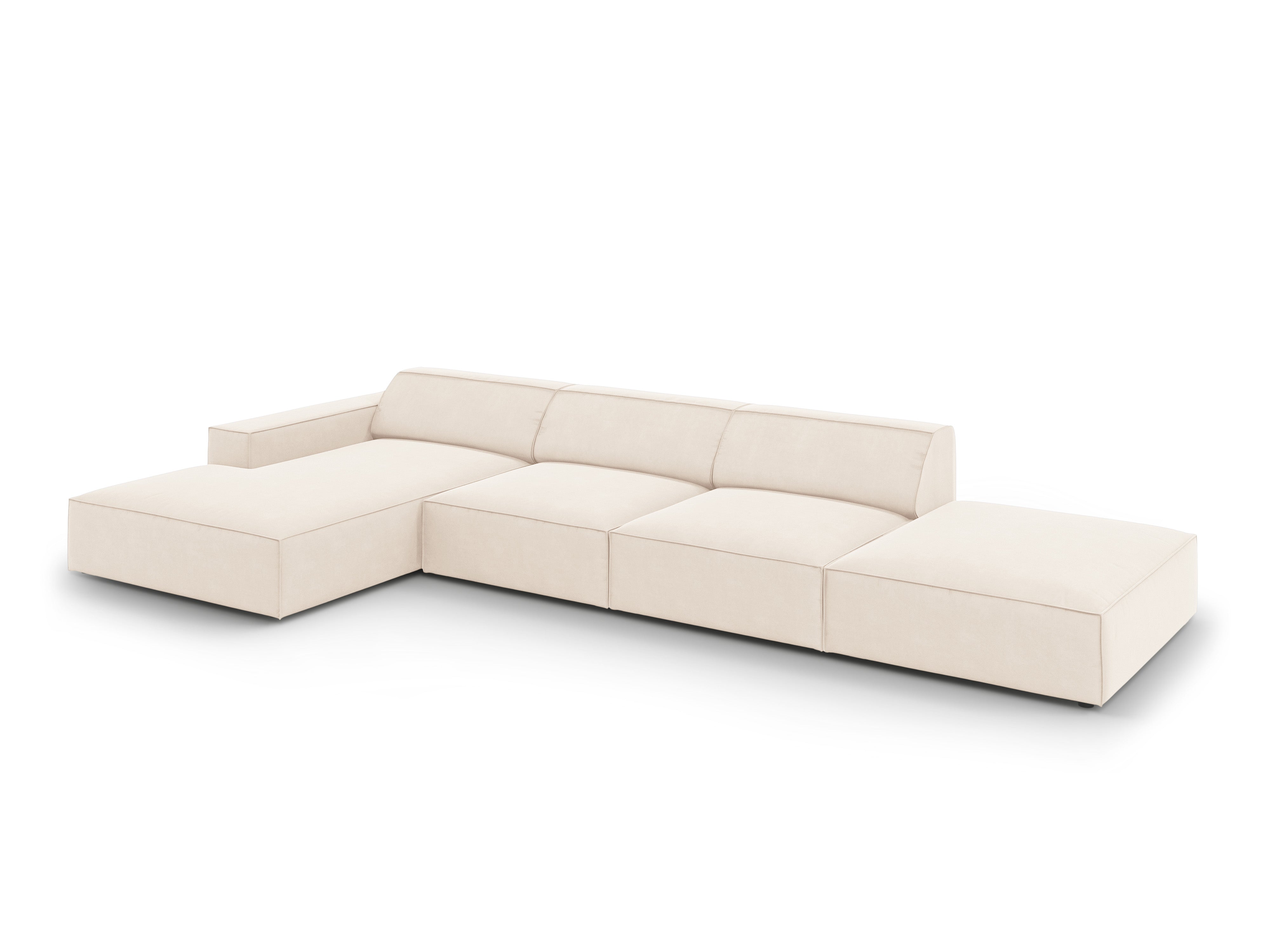 Ecksofa Jodie 341x166cm, Material: Samt