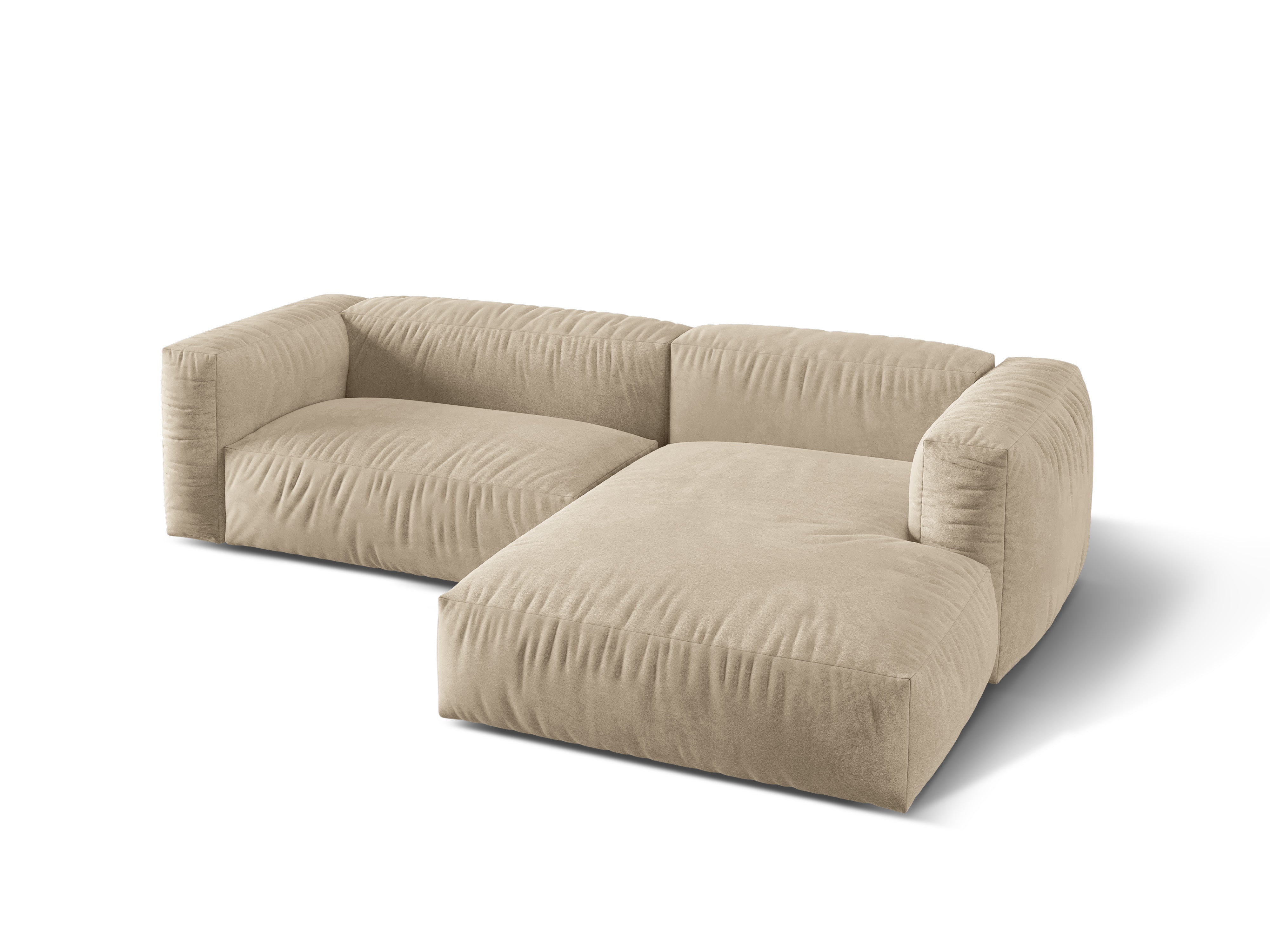Ecksofa Martina, 280x176cm, Material: Samt