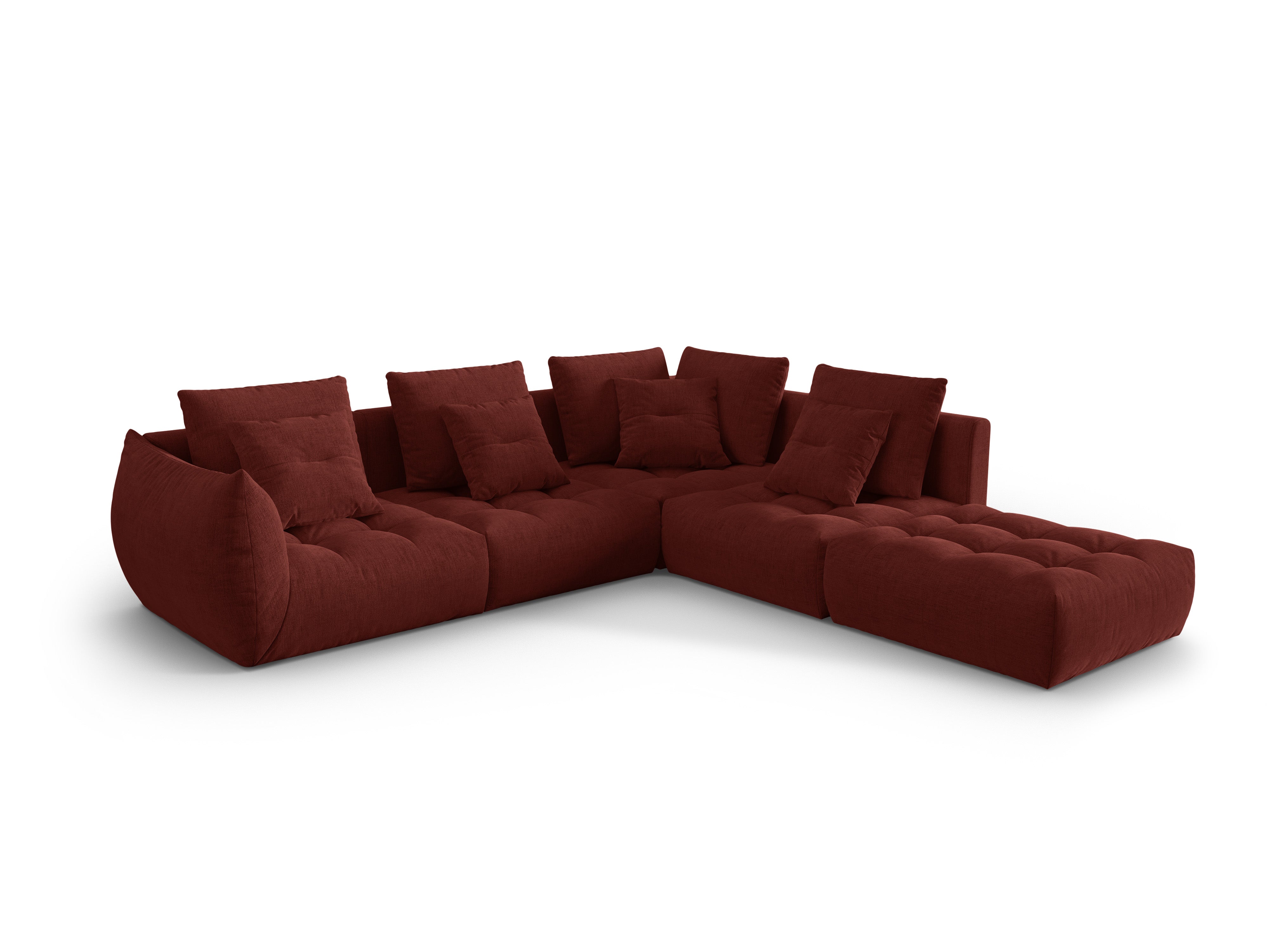 Bloom Ecksofa, 316x310 cm, Material: Strukturstoff