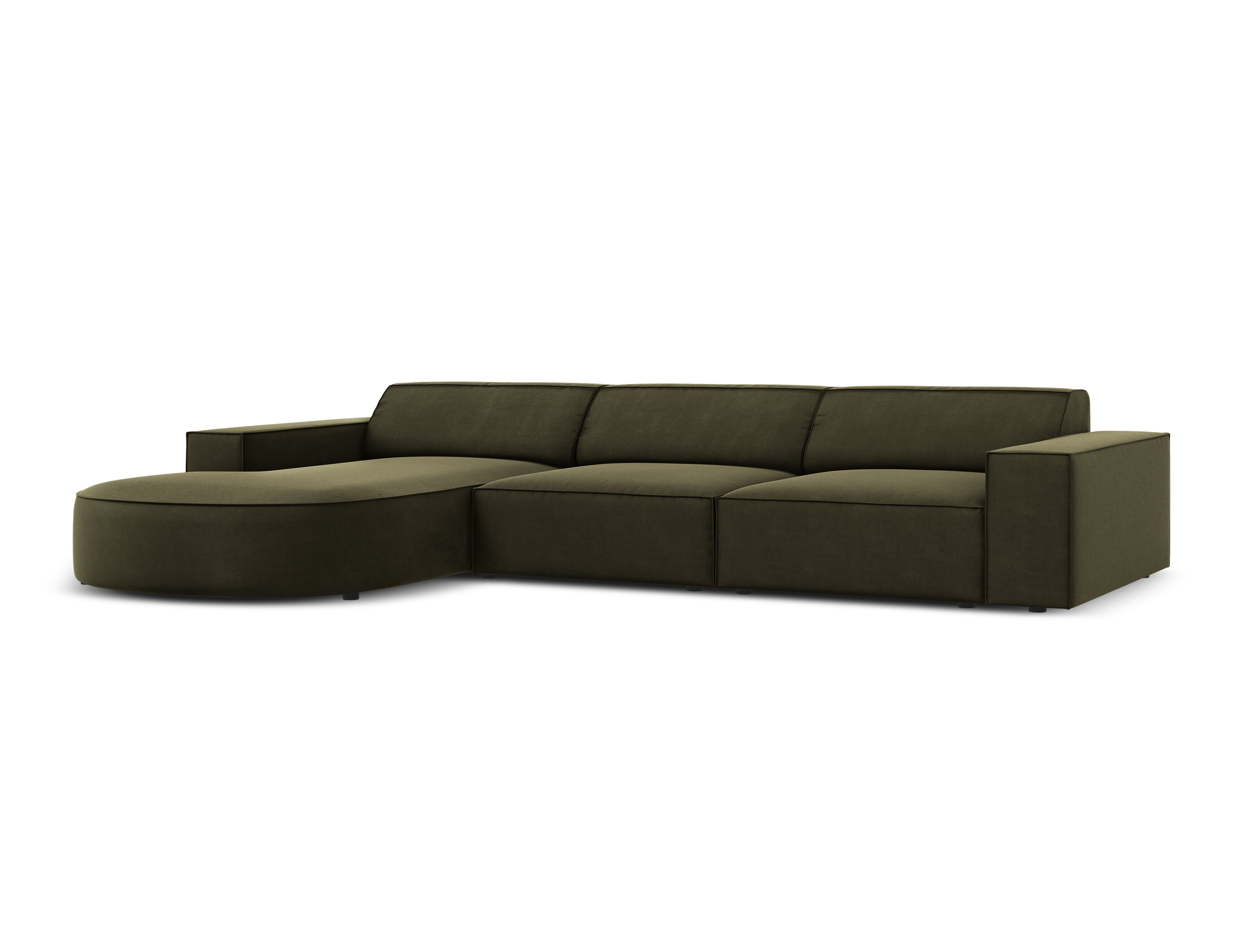 Ecksofa Jodie 284x166cm, Material: Samt