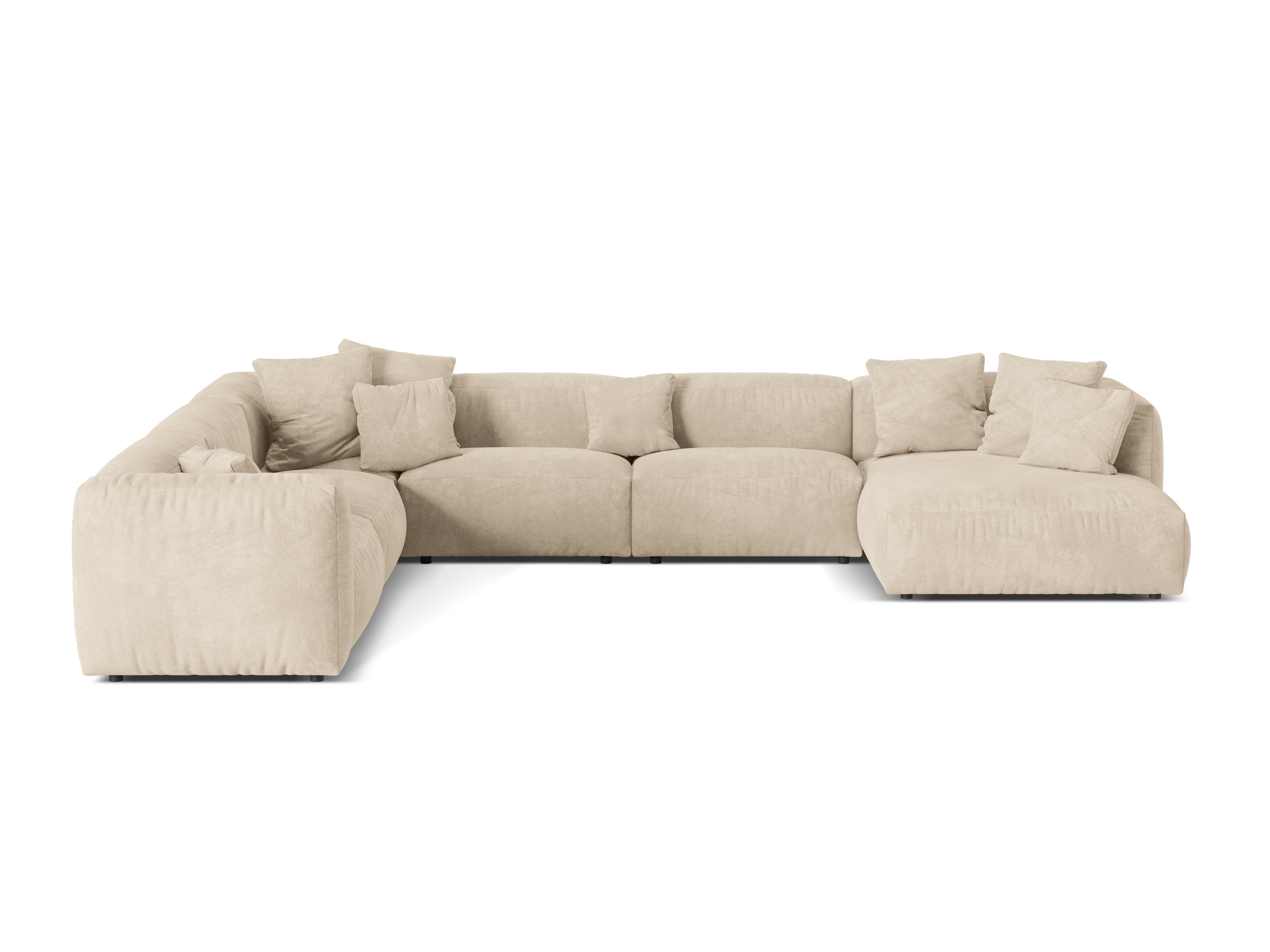 Eckgarnitur Martina, 404x312cm, Material: Samt