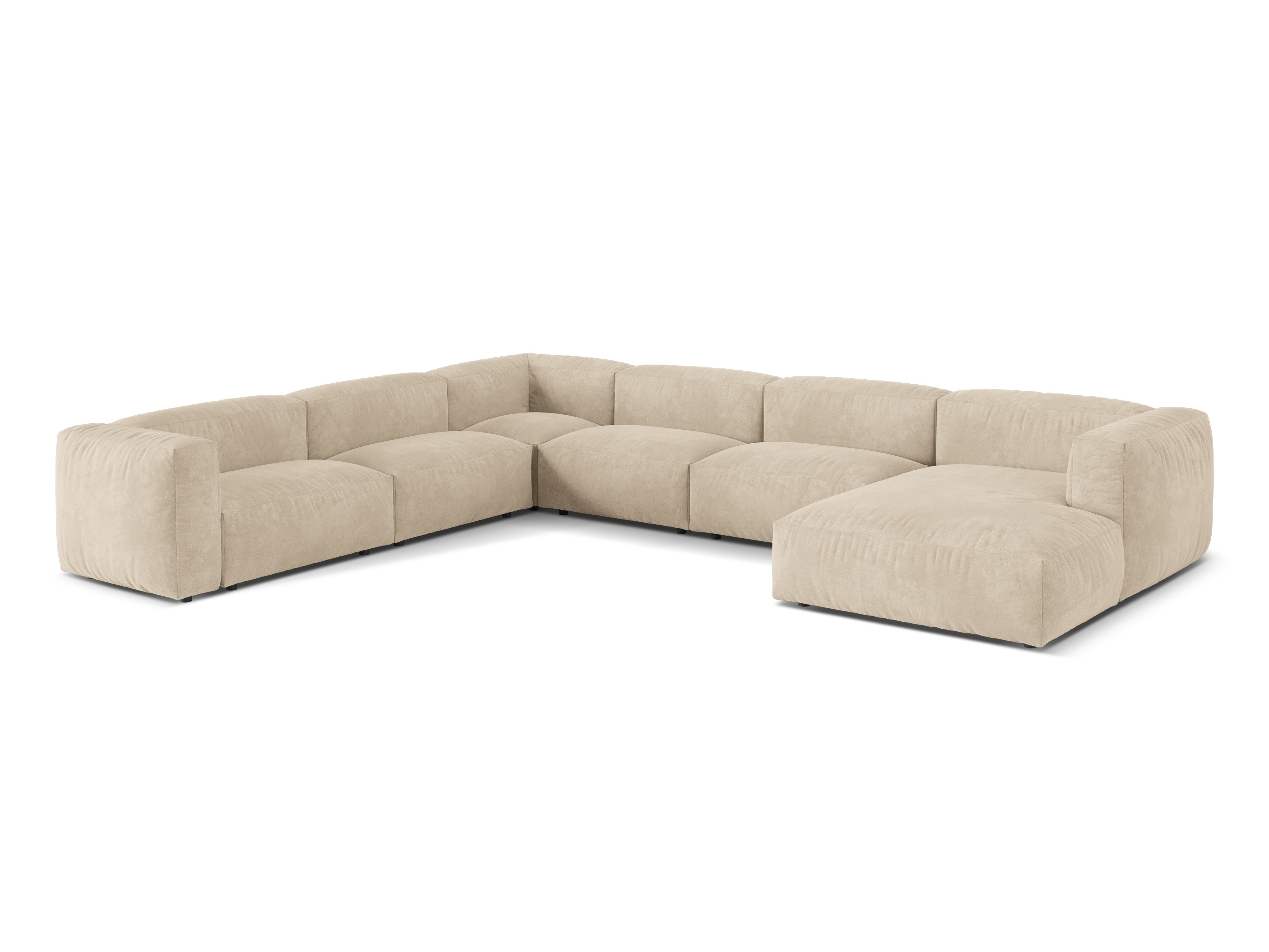 Eckgarnitur Martina, 404x312cm, Material: Samt