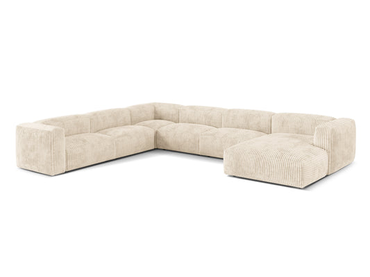 Martina Eckgarnitur, 404x312cm, Material: Rippstoff