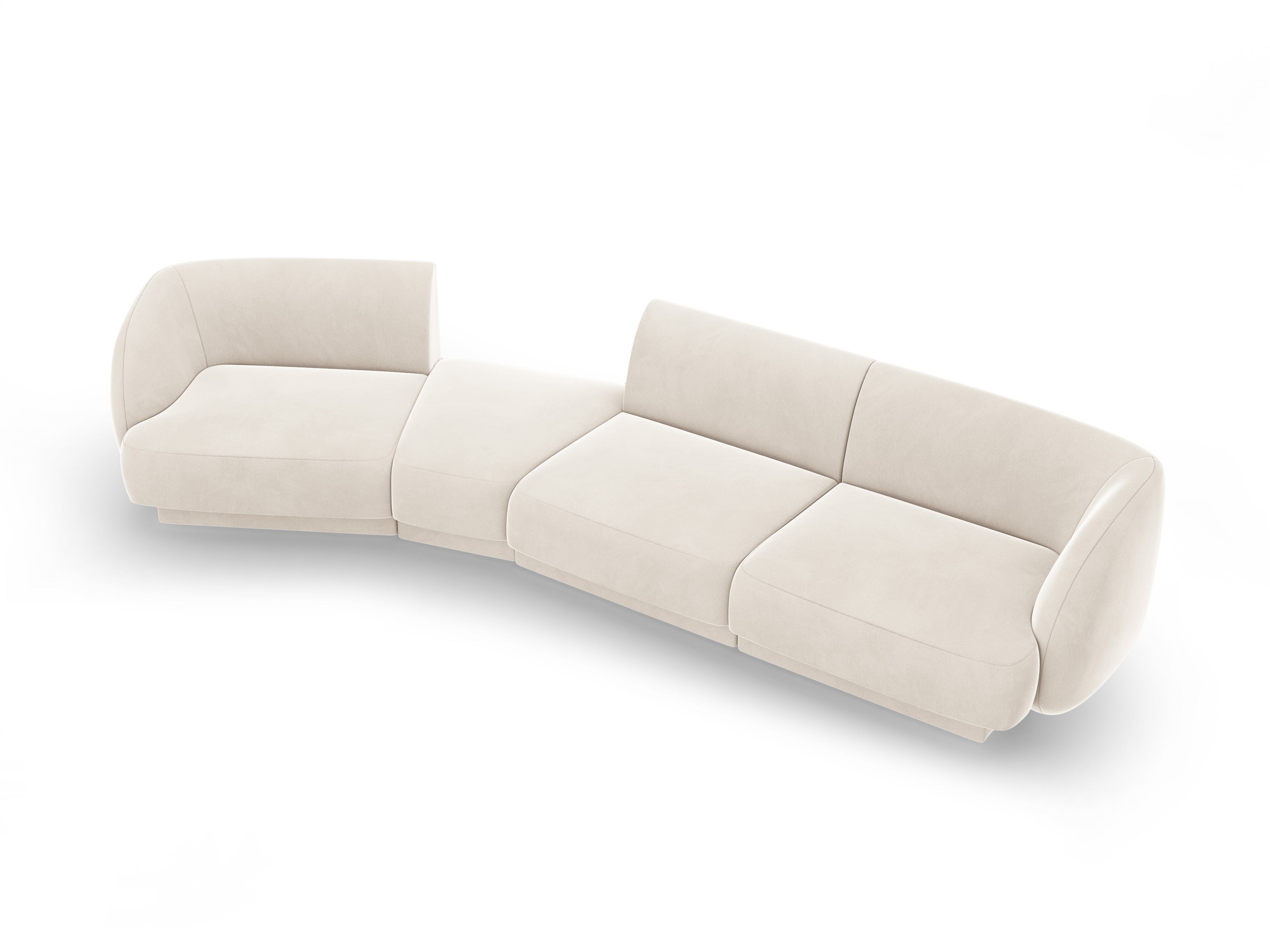Sofa Miley 327x132cm, Material: Samt