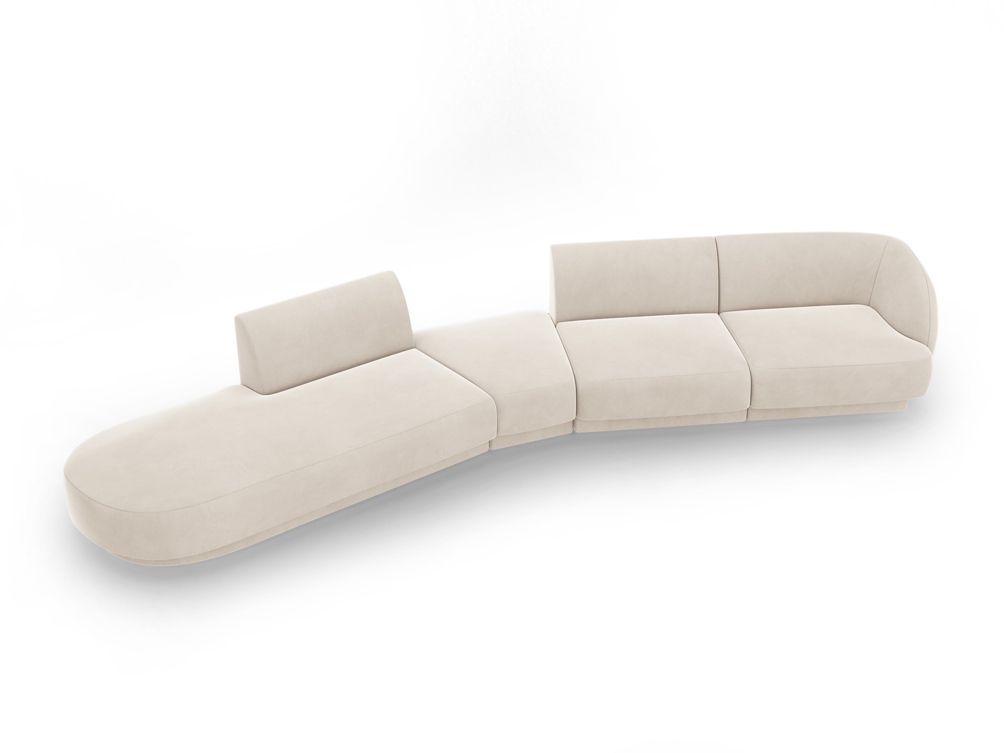 Sofa Miley 380x158cm, Material: Samt