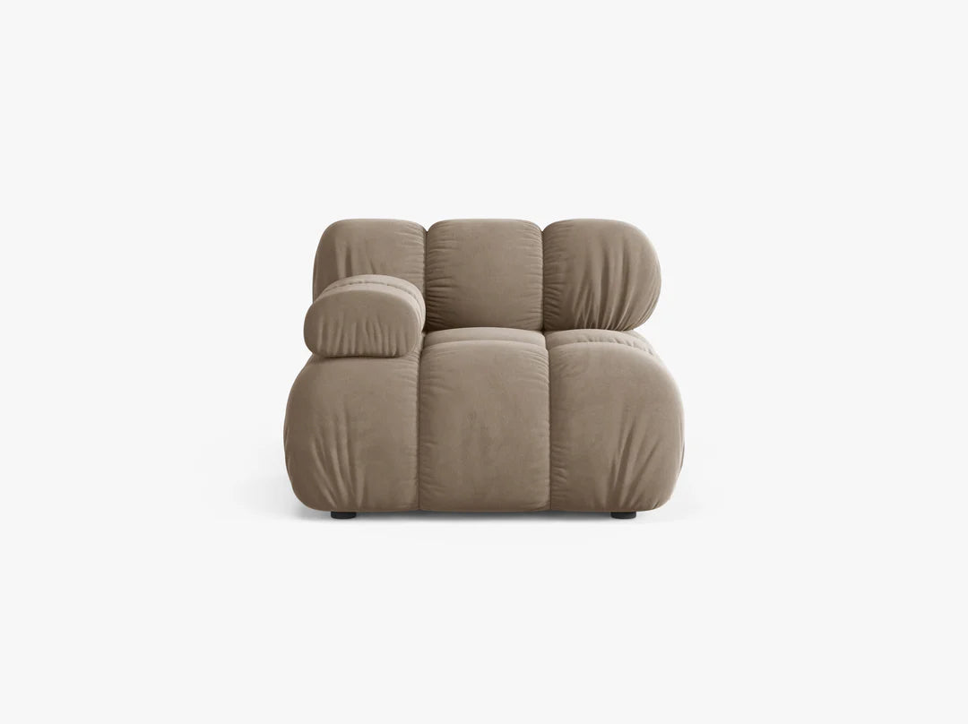 Bellis Modul mit Armlehne 94x94cm, Material: Samt