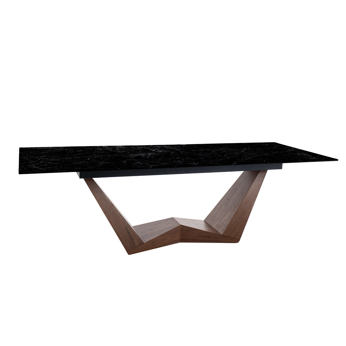 Esstisch Bonucci 200/250x98cm, Material: Gehärtetes Glas, Keramik