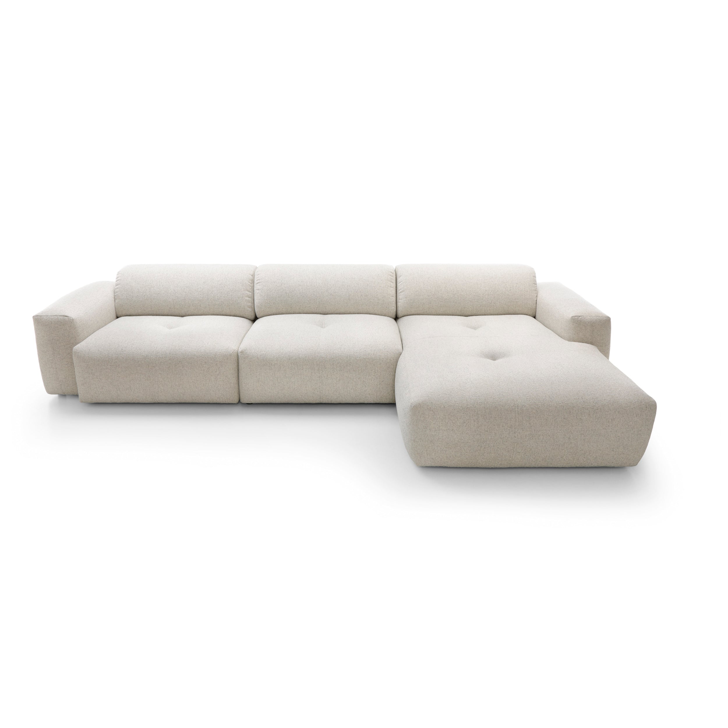 Ecksofa Calm 275x162cm, Material: Auswahl möglich