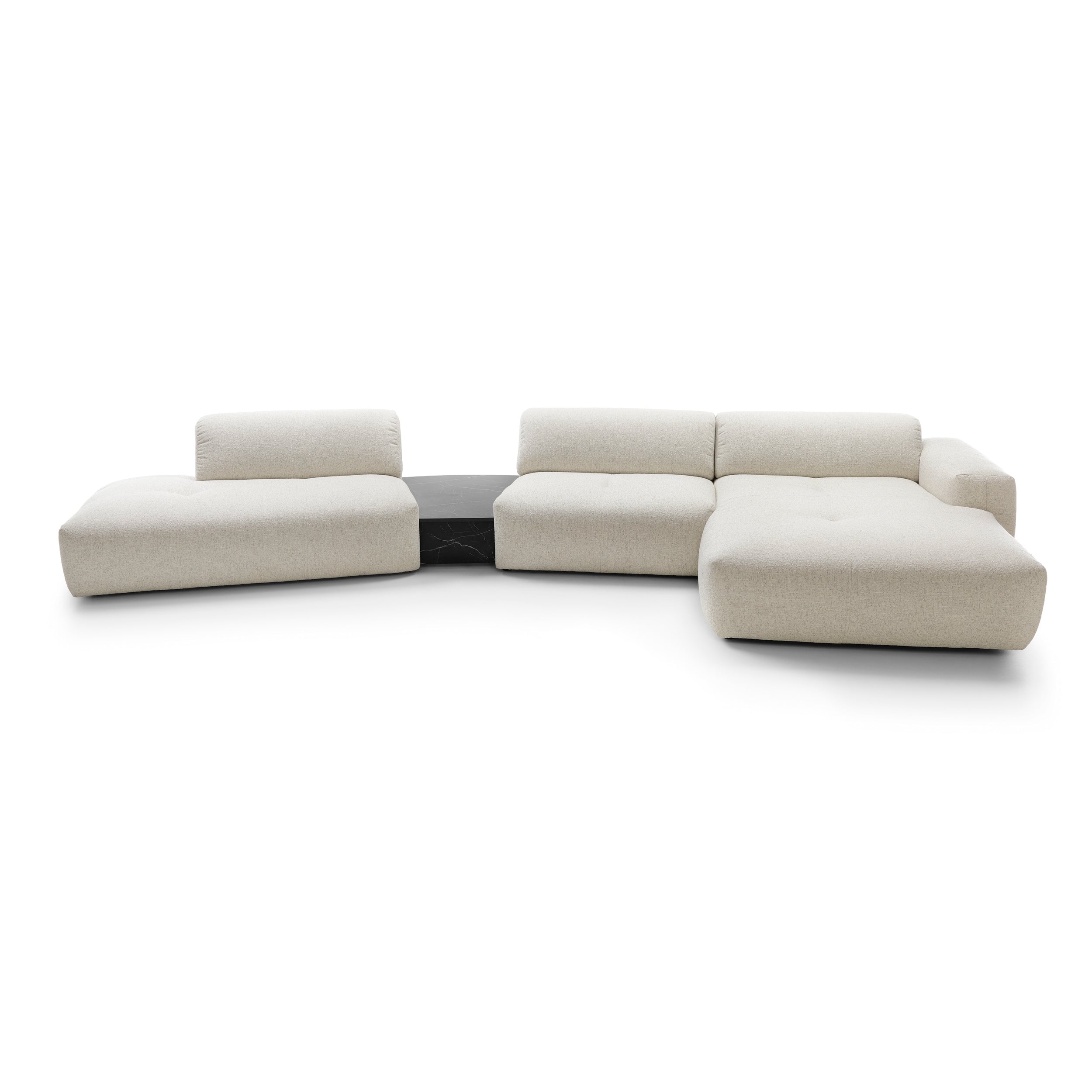 Ecksofa Calm 437x180cm, Material: Auswahl möglich